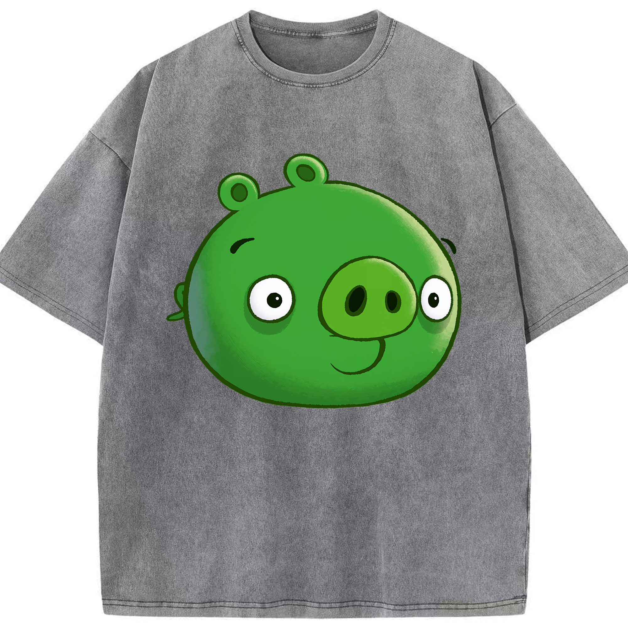 （画像用） Angry Birds アングリーバード 綿100% ヴィンテージ風 半袖Tシャツ（フロントプリント）
