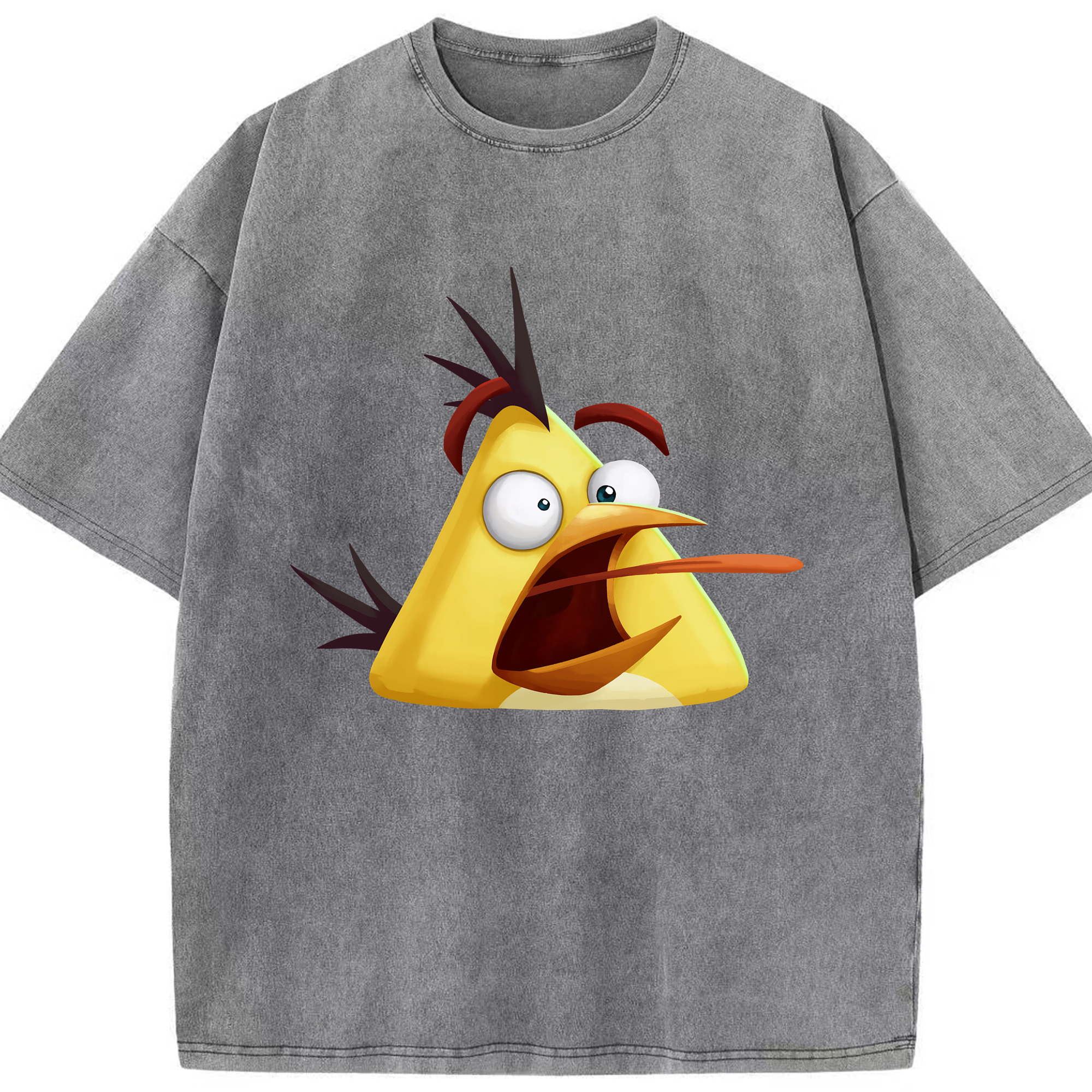 （画像用） Angry Birds アングリーバード 綿100% ヴィンテージ風 半袖Tシャツ（フロントプリント）