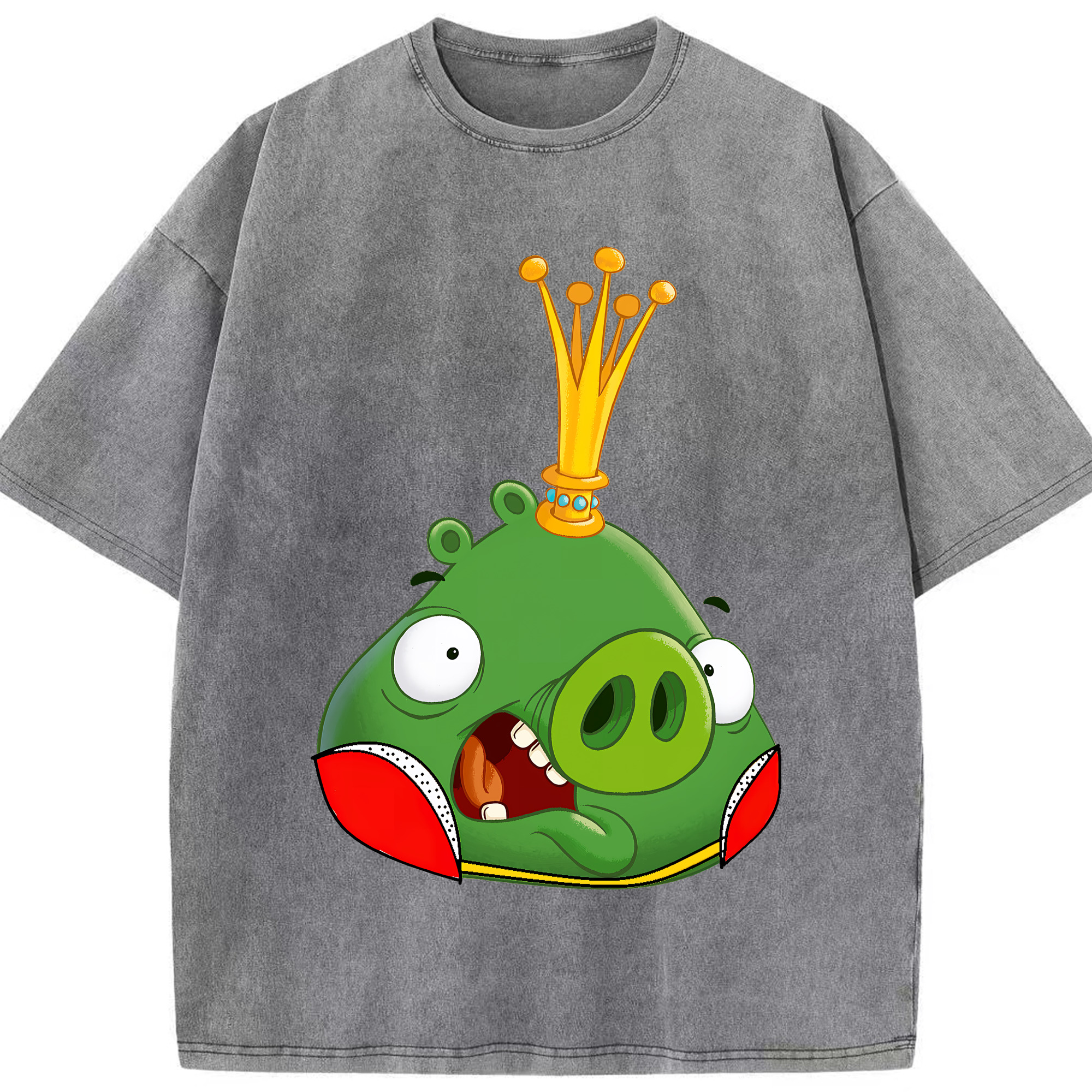 （画像用） Angry Birds アングリーバード 綿100% ヴィンテージ風 半袖Tシャツ（フロントプリント）