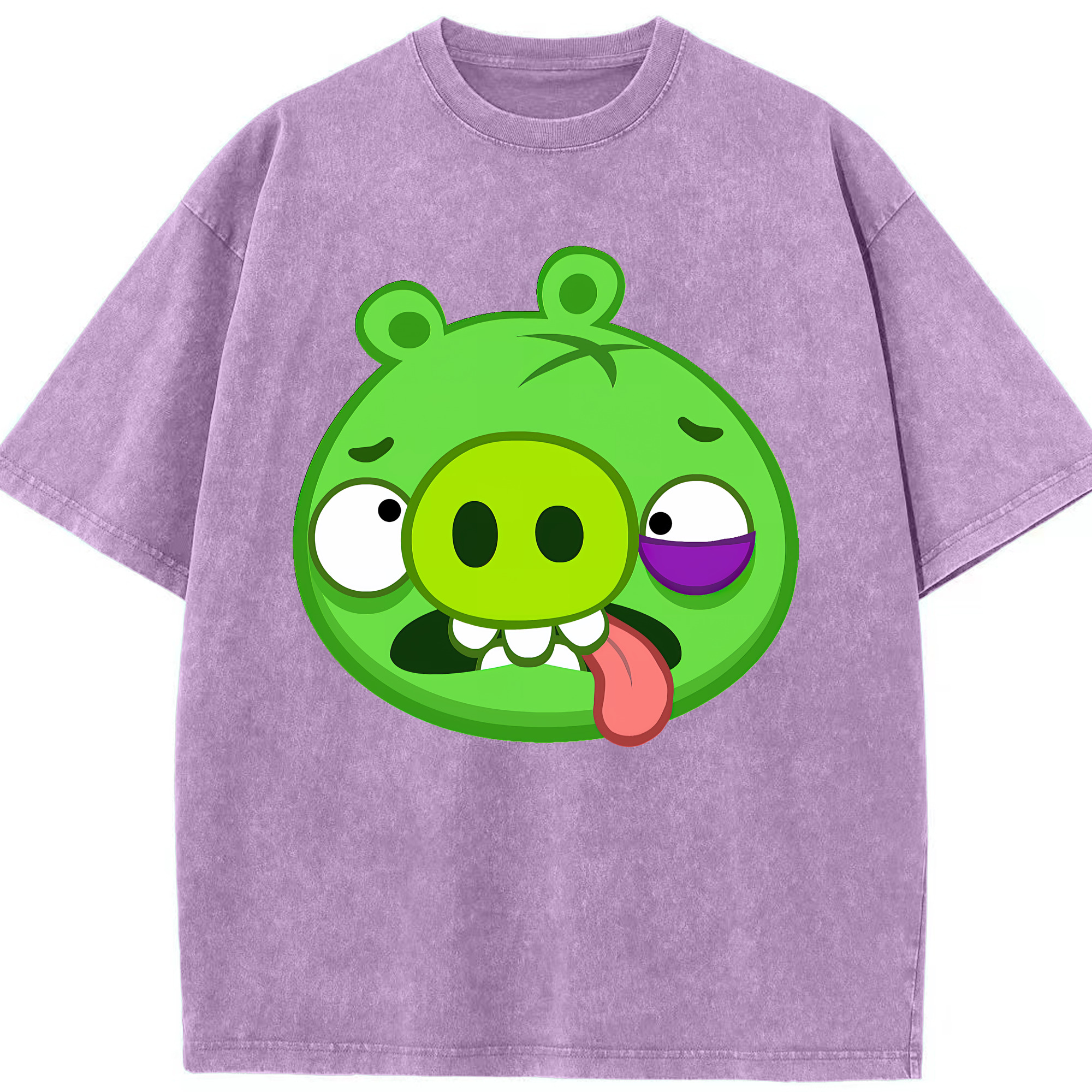 （画像用） Angry Birds アングリーバード 綿100% ヴィンテージ風 半袖Tシャツ（フロントプリント）