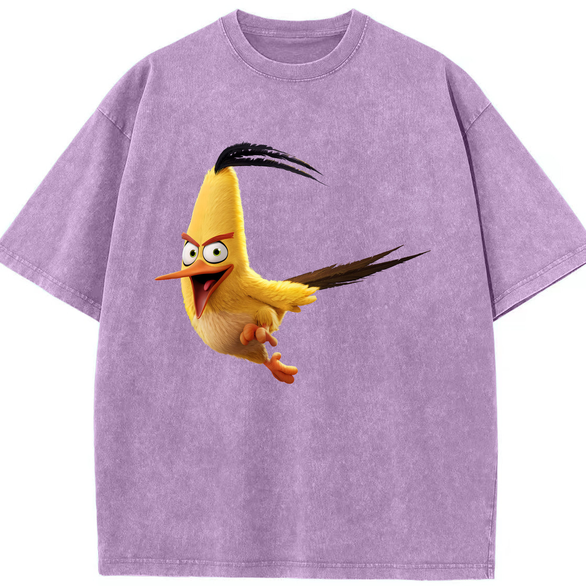 （画像用） Angry Birds アングリーバード 綿100% ヴィンテージ風 半袖Tシャツ（フロントプリント）