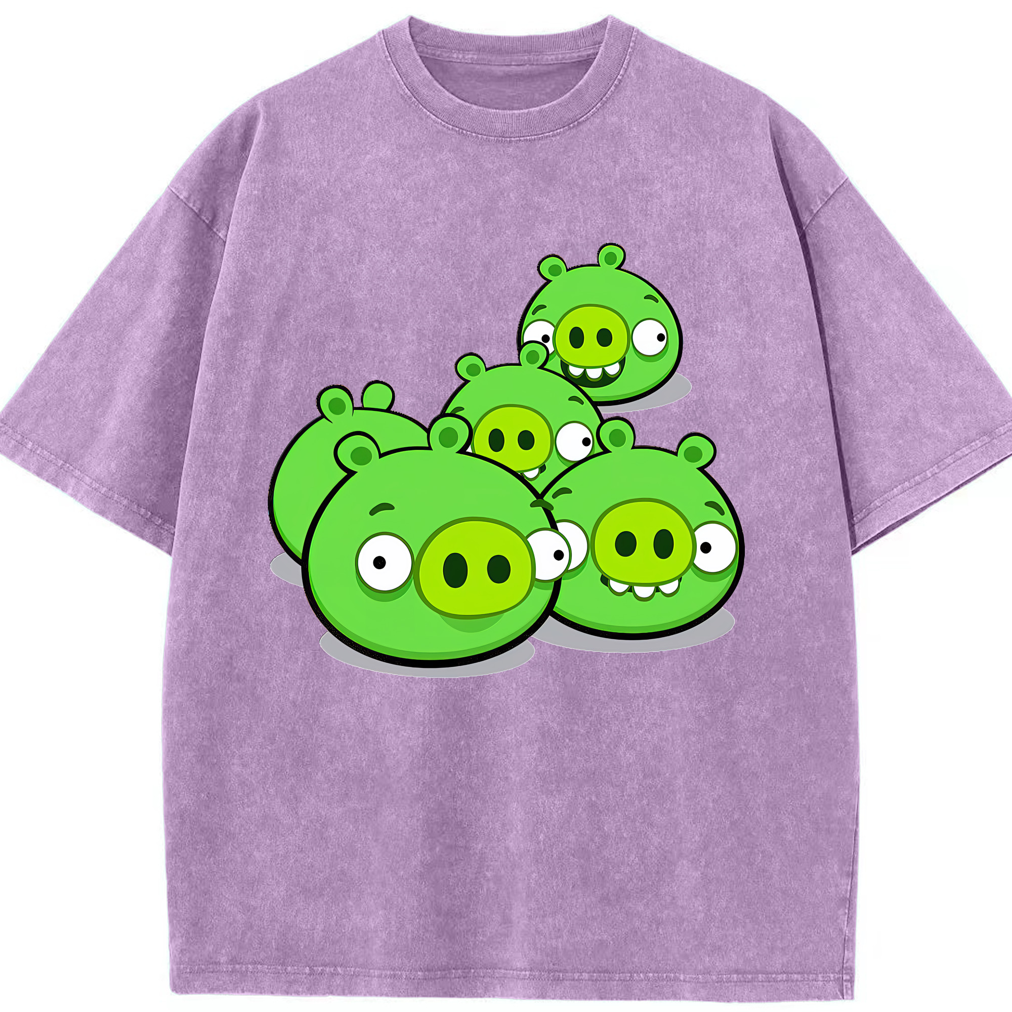 （画像用） Angry Birds アングリーバード 綿100% ヴィンテージ風 半袖Tシャツ（フロントプリント）