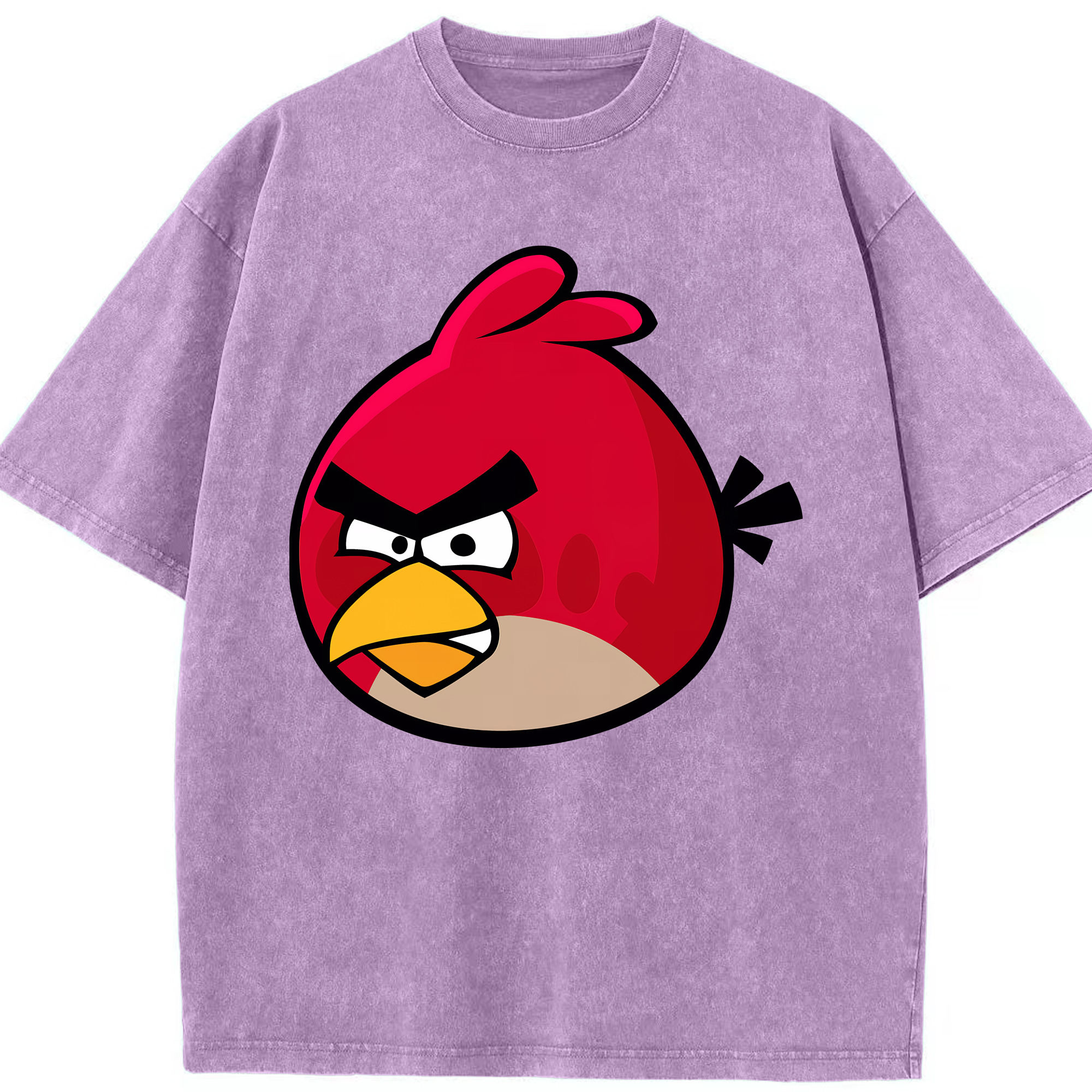 （画像用） Angry Birds アングリーバード 綿100% ヴィンテージ風 半袖Tシャツ（フロントプリント）