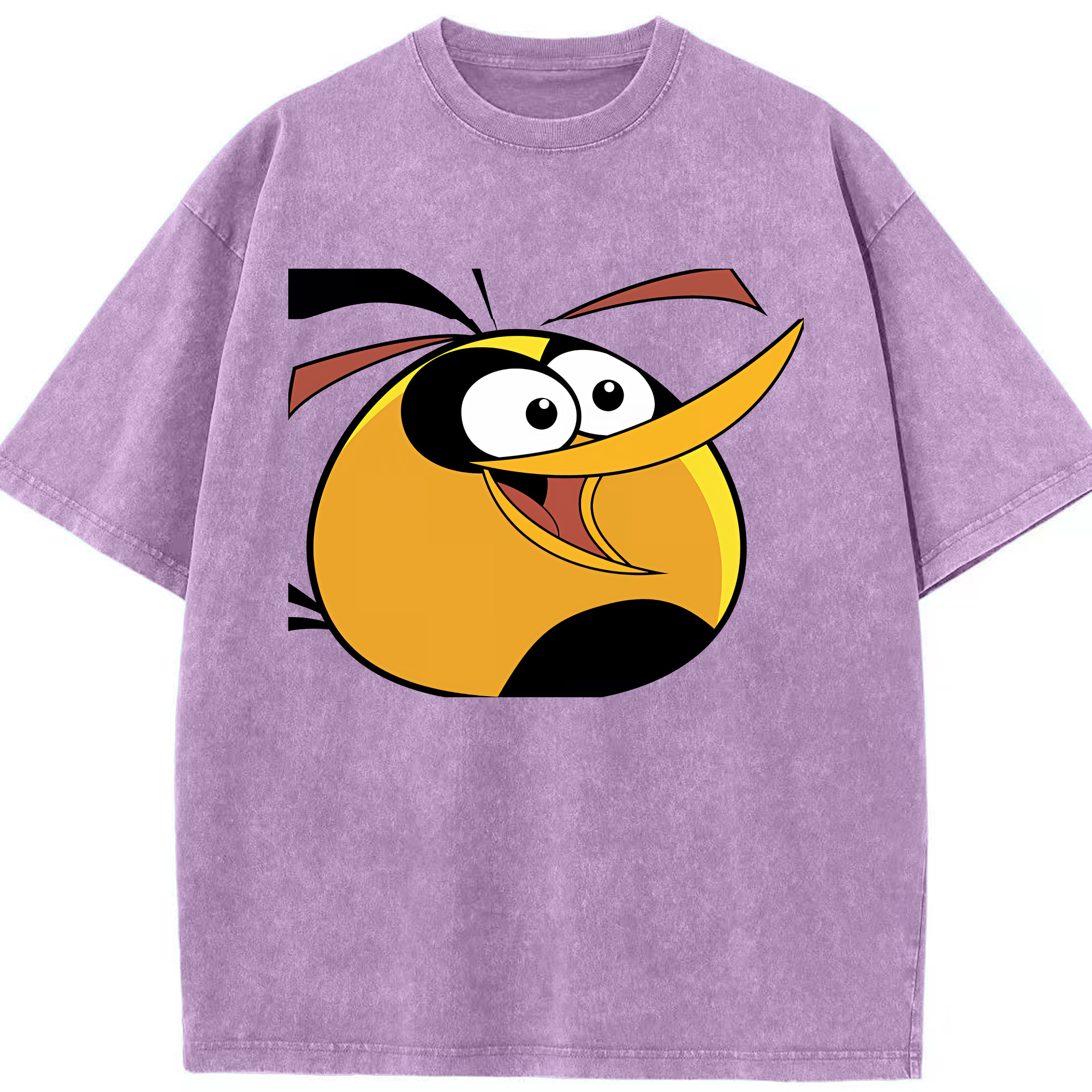 （画像用） Angry Birds アングリーバード 綿100% ヴィンテージ風 半袖Tシャツ（フロントプリント）