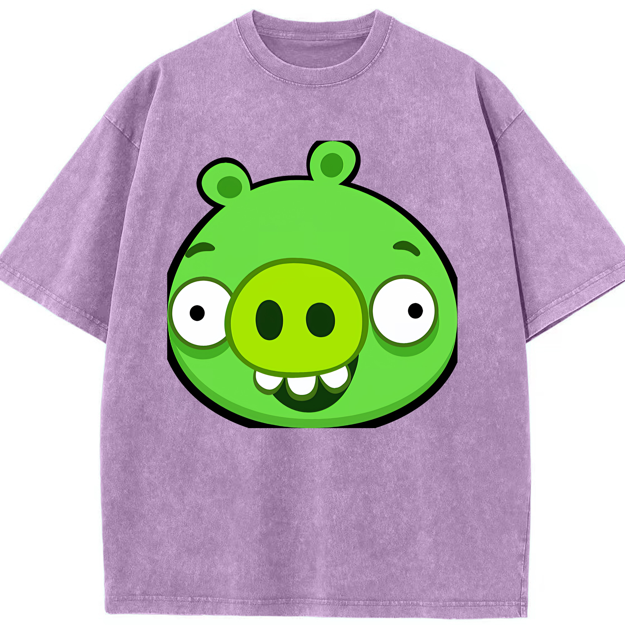 （画像用） Angry Birds アングリーバード 綿100% ヴィンテージ風 半袖Tシャツ（フロントプリント）