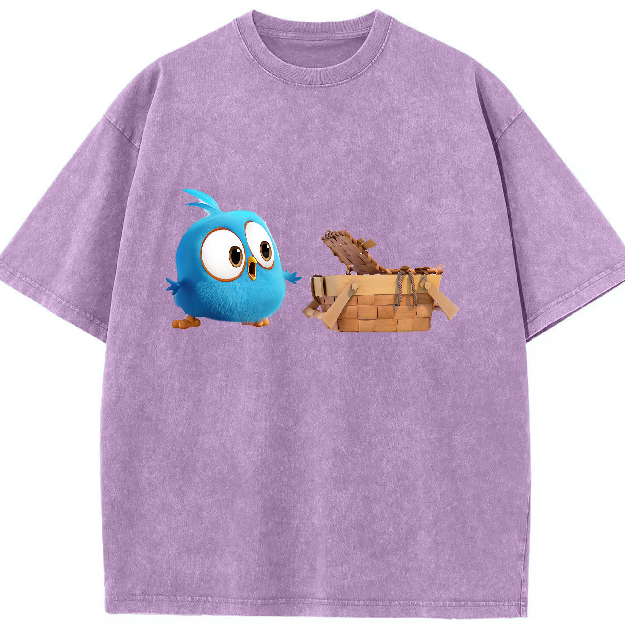 （画像用） Angry Birds アングリーバード 綿100% ヴィンテージ風 半袖Tシャツ（フロントプリント）