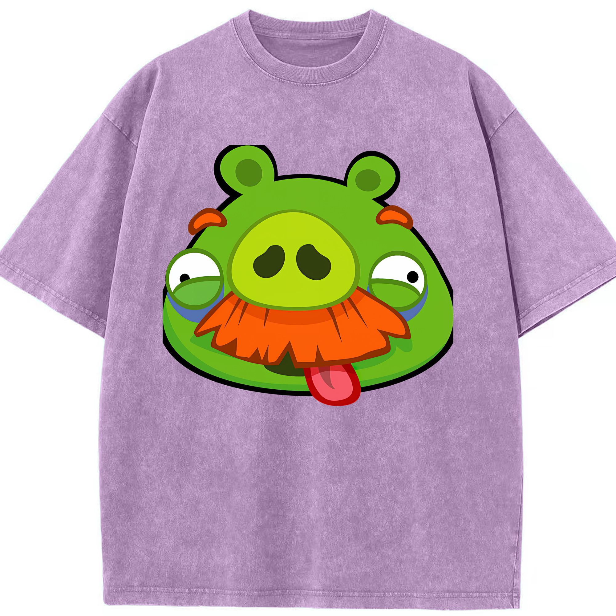 （画像用） Angry Birds アングリーバード 綿100% ヴィンテージ風 半袖Tシャツ（フロントプリント）