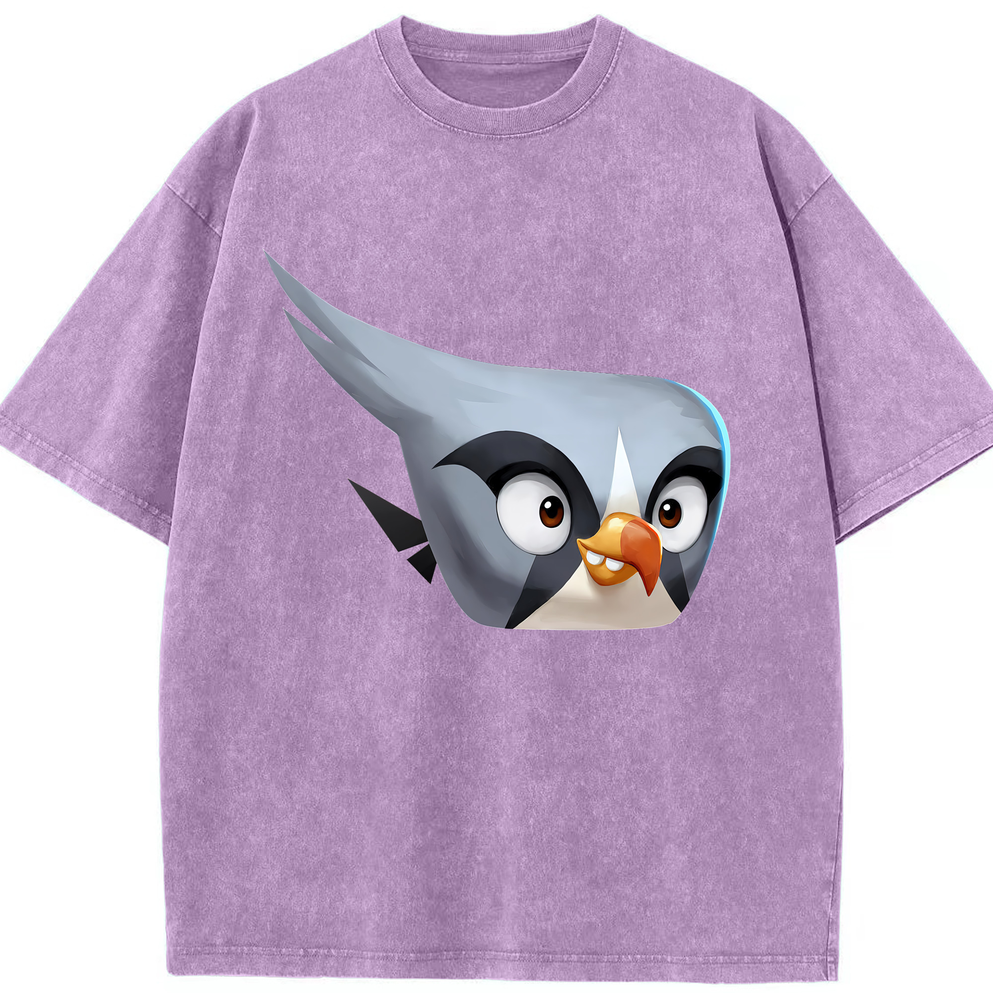 （画像用） Angry Birds アングリーバード 綿100% ヴィンテージ風 半袖Tシャツ（フロントプリント）