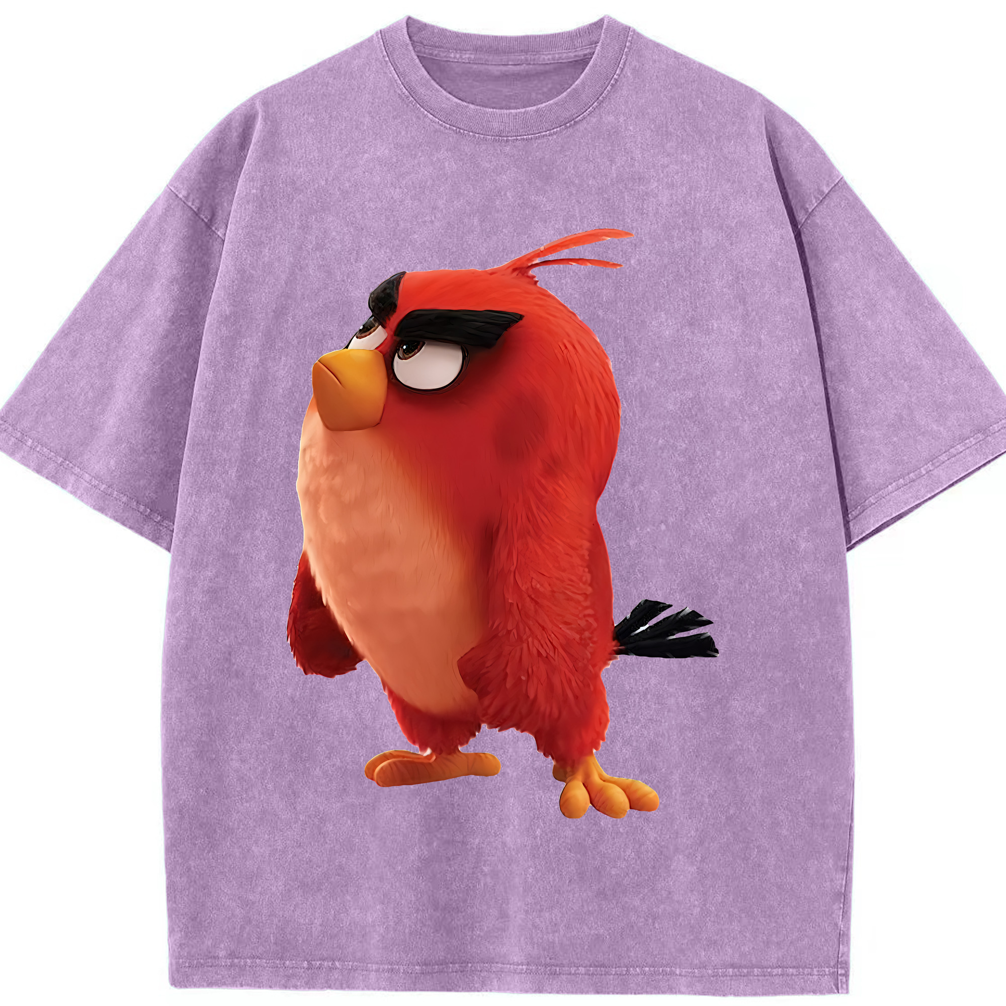 （画像用） Angry Birds アングリーバード 綿100% ヴィンテージ風 半袖Tシャツ（フロントプリント）