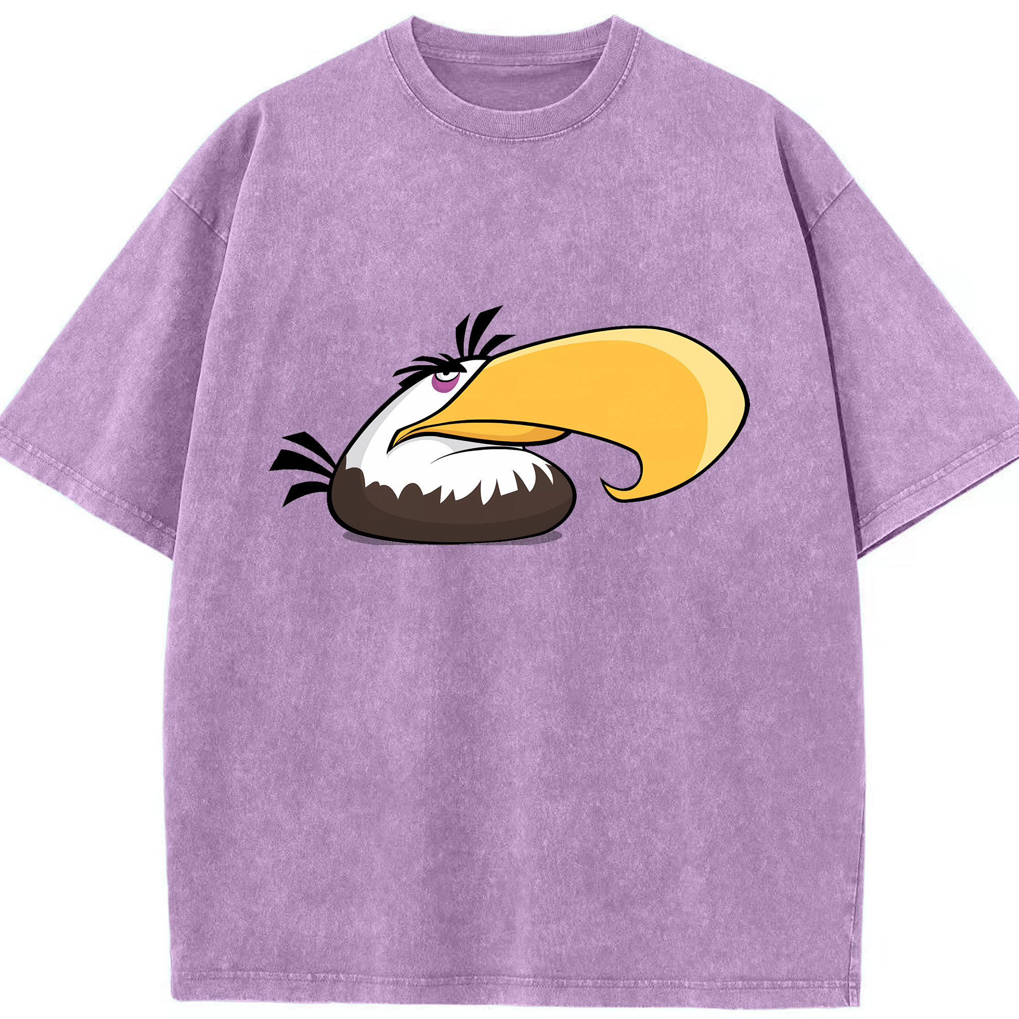 （画像用） Angry Birds アングリーバード 綿100% ヴィンテージ風 半袖Tシャツ（フロントプリント）