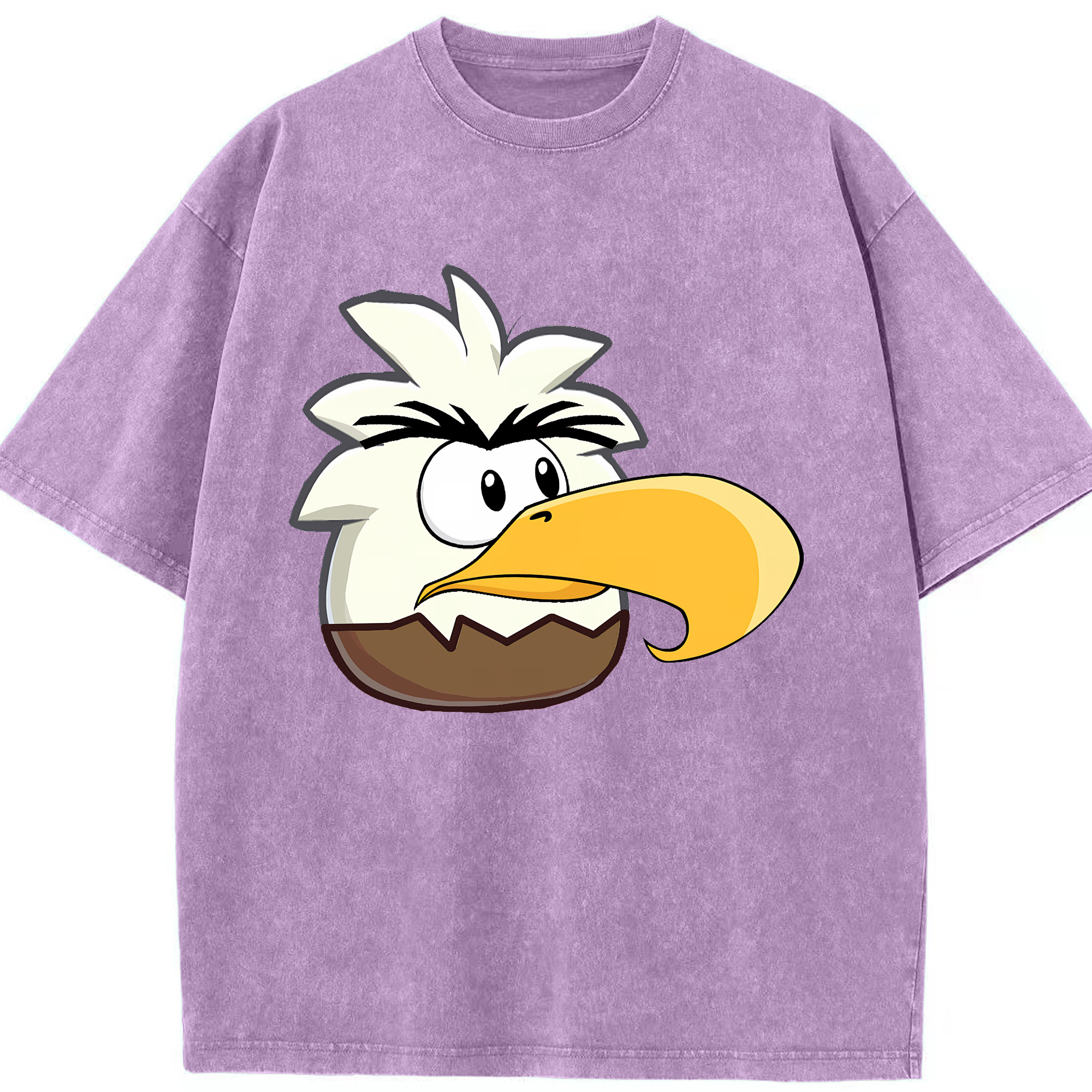 （画像用） Angry Birds アングリーバード 綿100% ヴィンテージ風 半袖Tシャツ（フロントプリント）