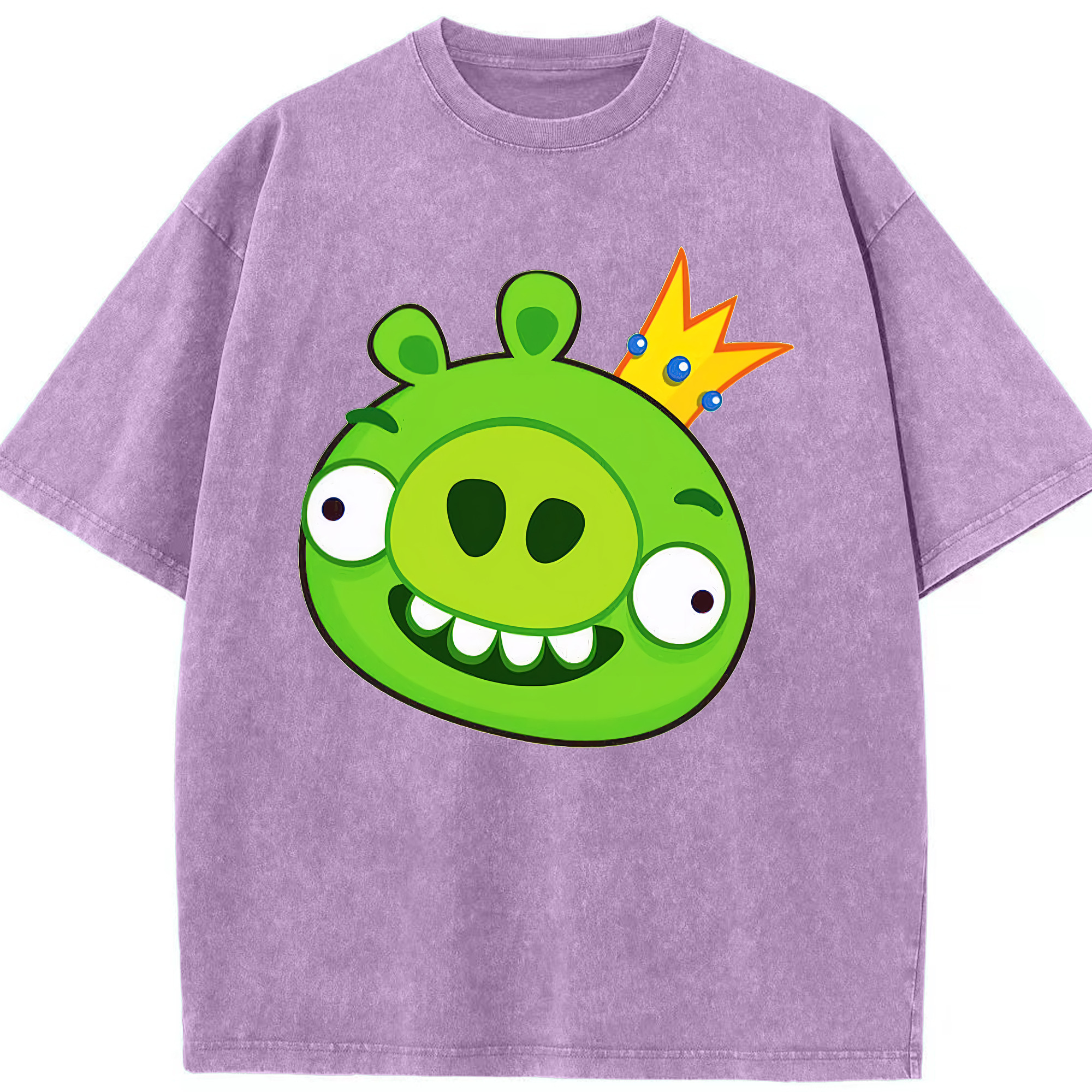 （画像用） Angry Birds アングリーバード 綿100% ヴィンテージ風 半袖Tシャツ（フロントプリント）