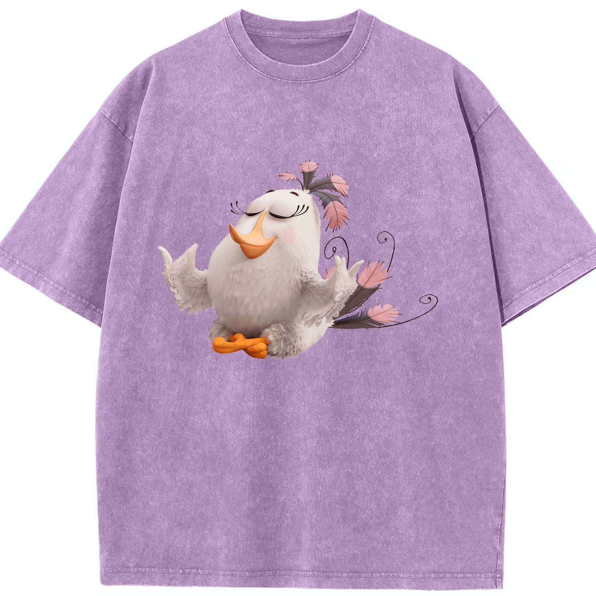（画像用） Angry Birds アングリーバード 綿100% ヴィンテージ風 半袖Tシャツ（フロントプリント）
