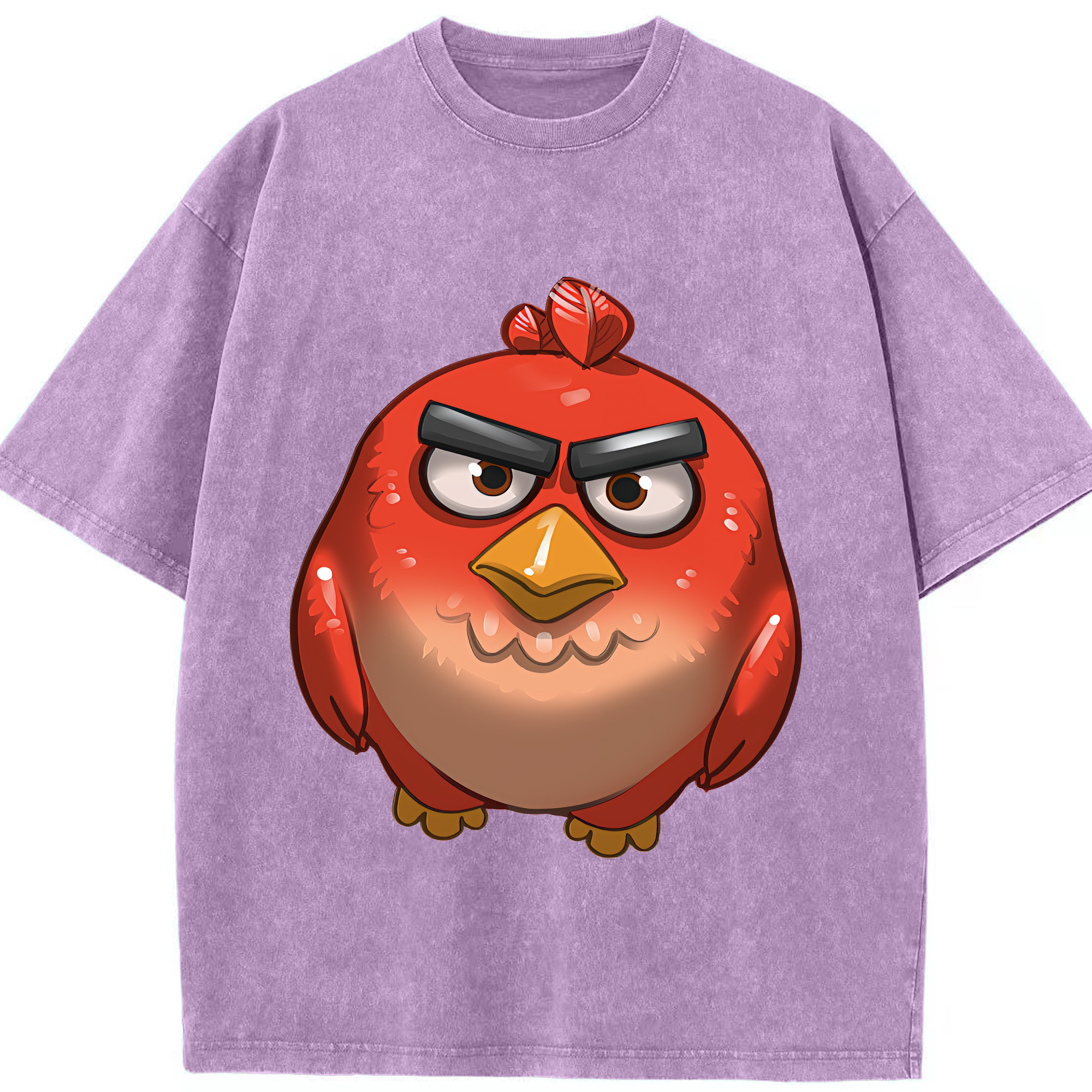 （画像用） Angry Birds アングリーバード 綿100% ヴィンテージ風 半袖Tシャツ（フロントプリント）