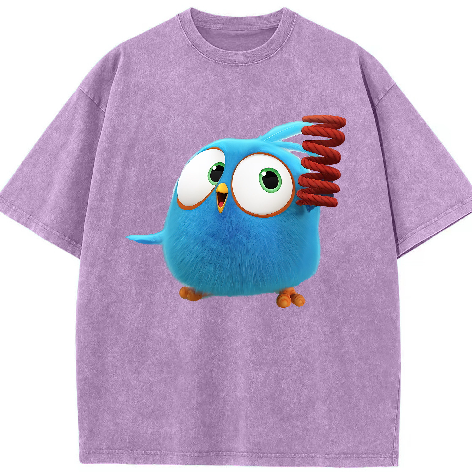 （画像用） Angry Birds アングリーバード 綿100% ヴィンテージ風 半袖Tシャツ（フロントプリント）