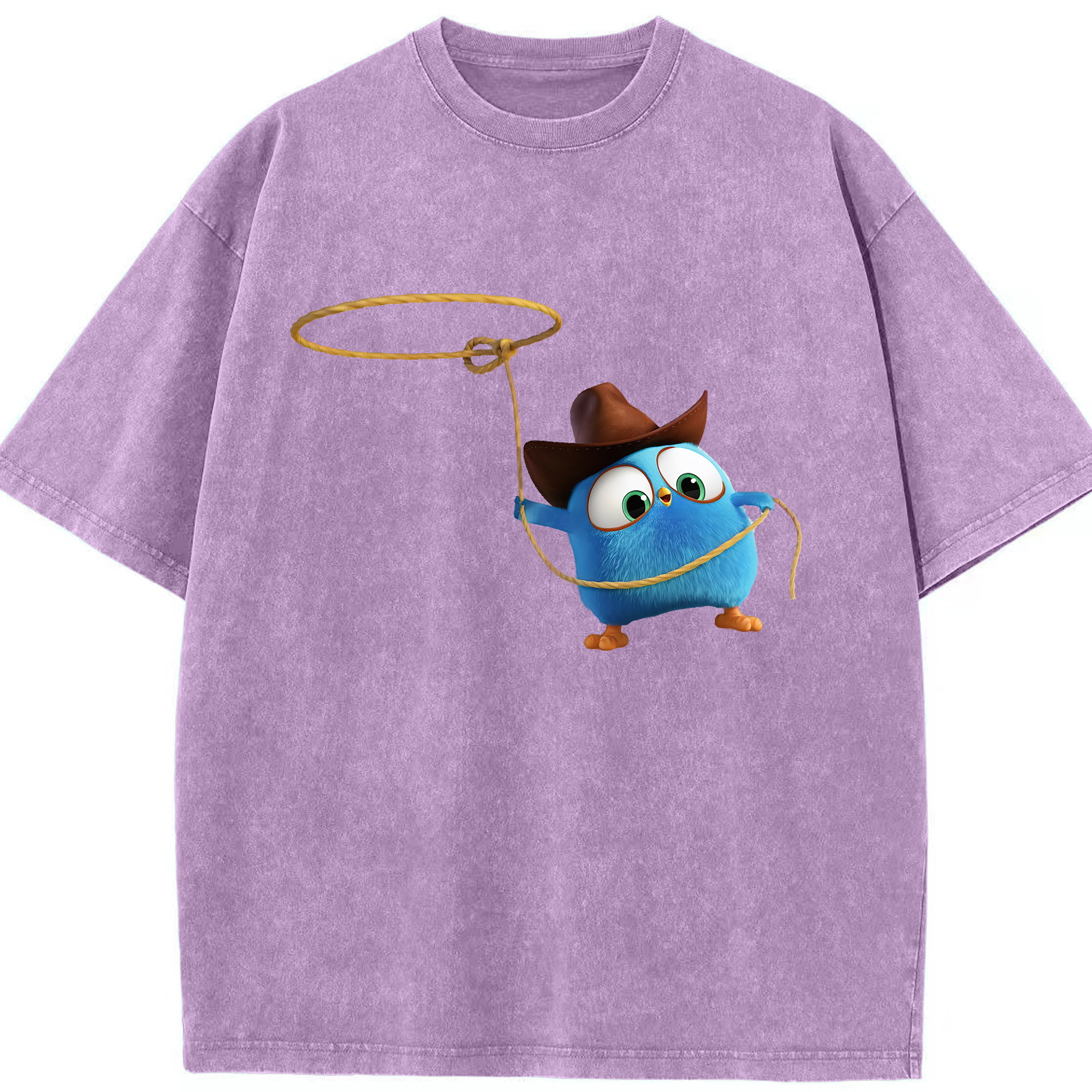 （画像用） Angry Birds アングリーバード 綿100% ヴィンテージ風 半袖Tシャツ（フロントプリント）