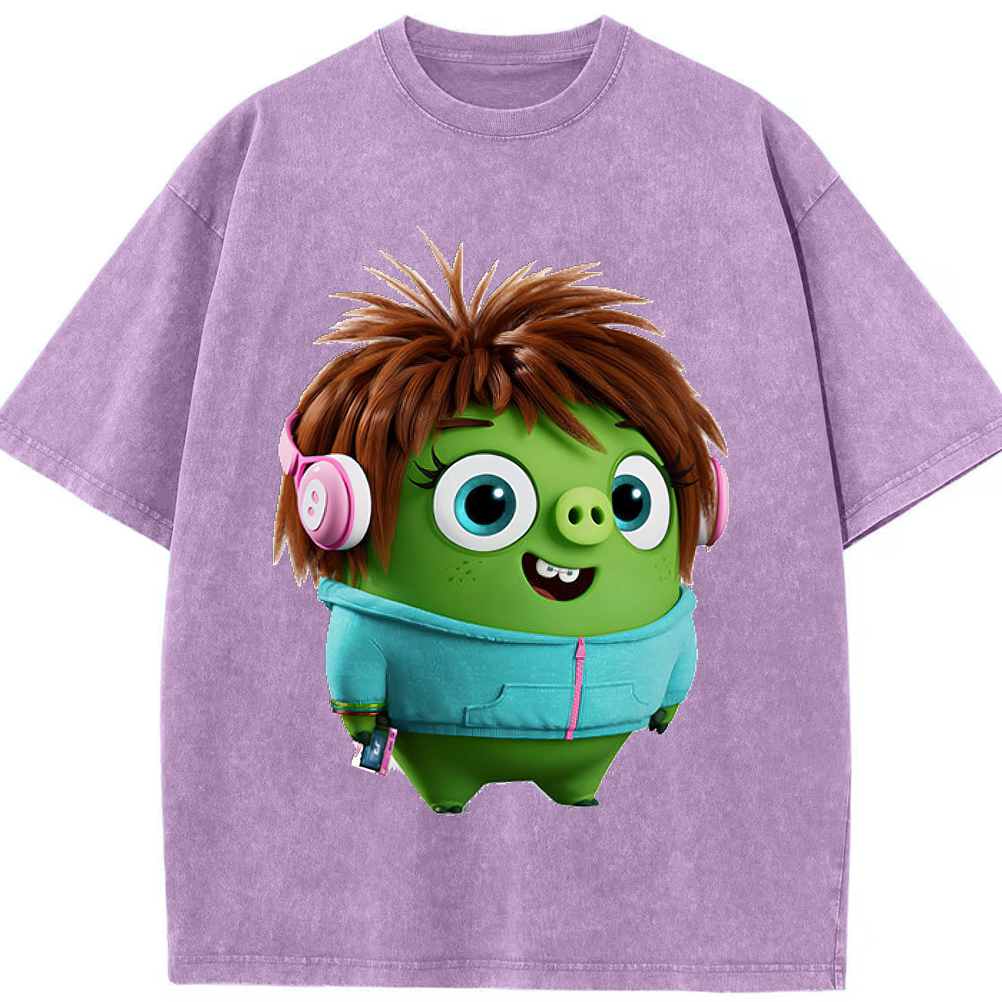 （画像用） Angry Birds アングリーバード 綿100% ヴィンテージ風 半袖Tシャツ（フロントプリント）