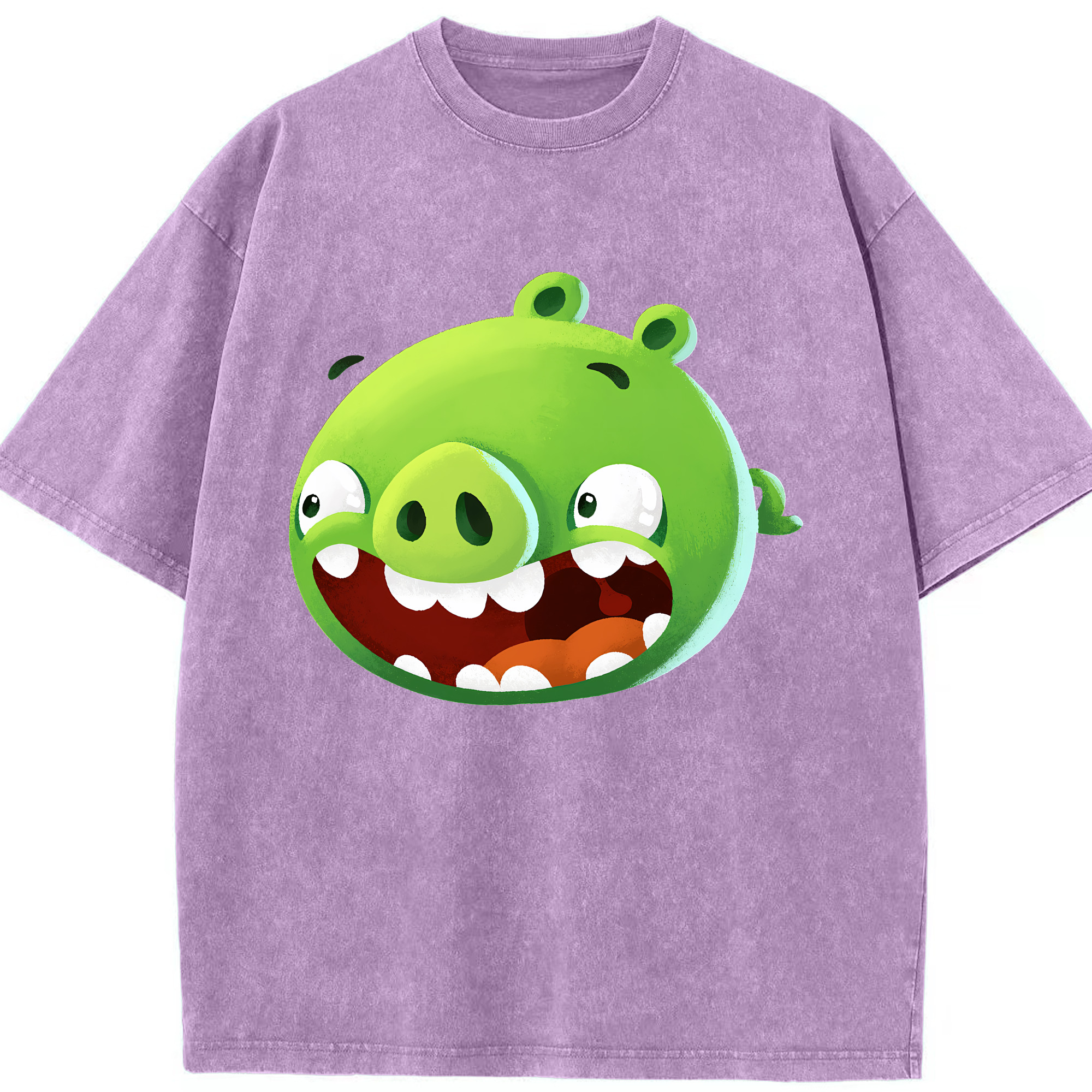 （画像用） Angry Birds アングリーバード 綿100% ヴィンテージ風 半袖Tシャツ（フロントプリント）