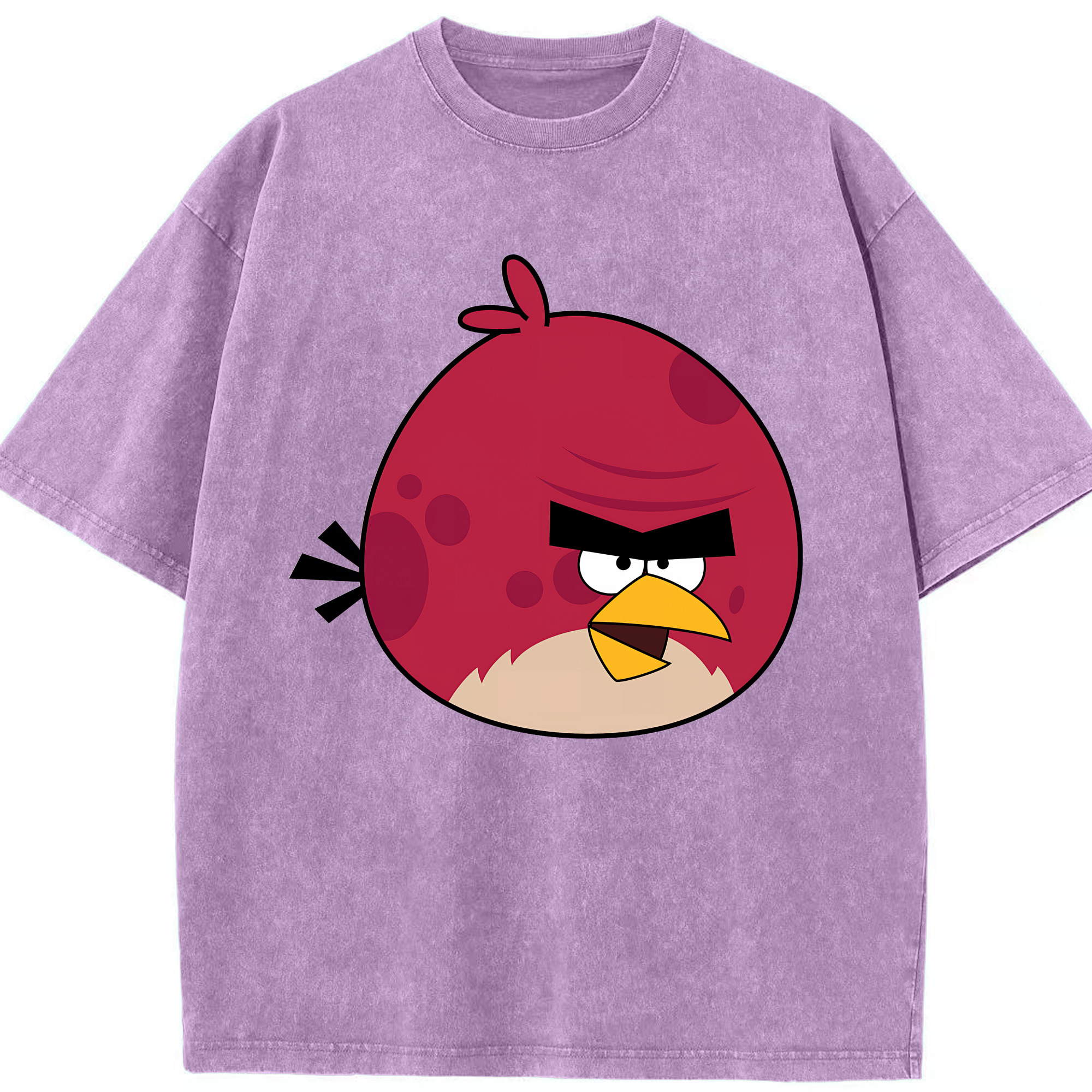 （画像用） Angry Birds アングリーバード 綿100% ヴィンテージ風 半袖Tシャツ（フロントプリント）