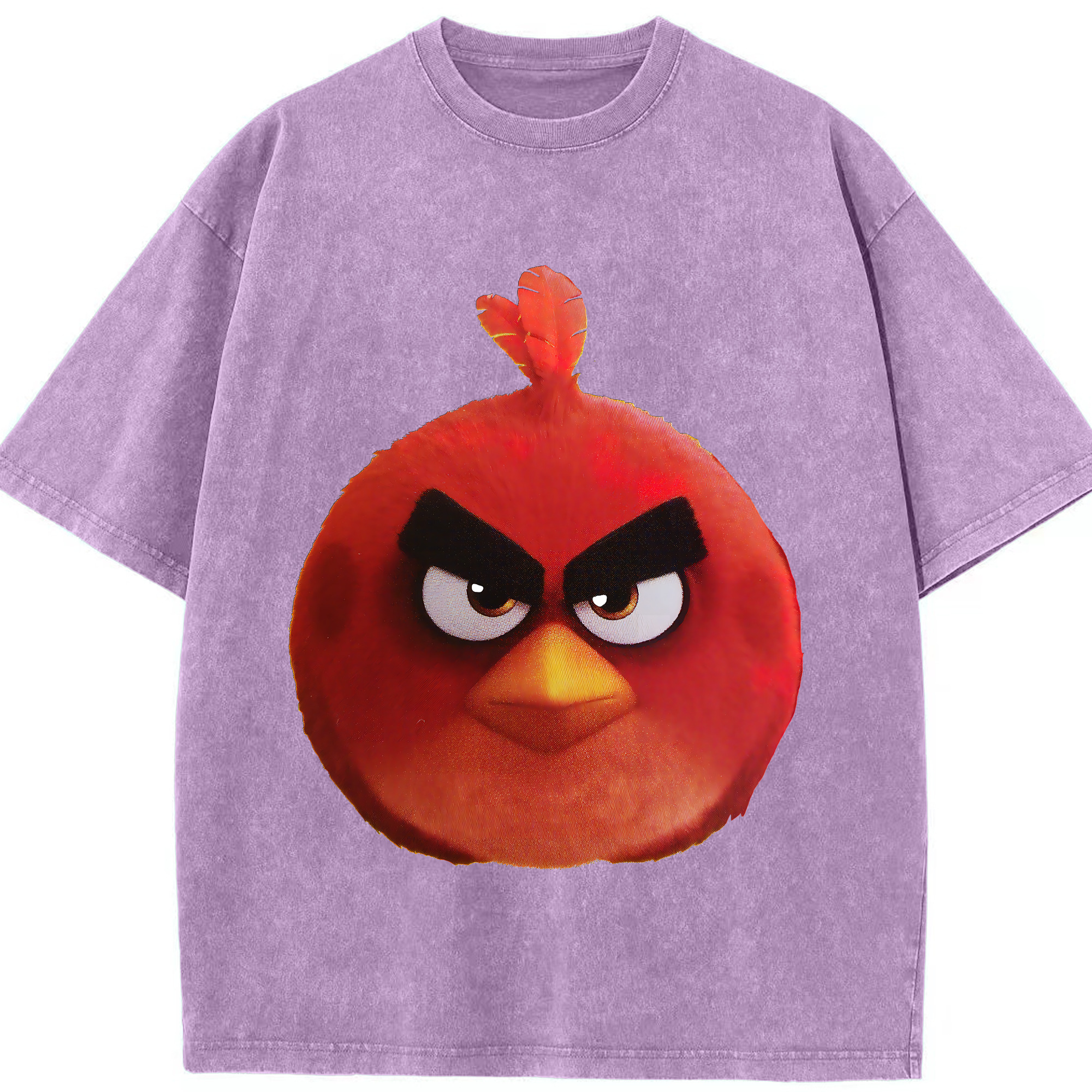 （画像用） Angry Birds アングリーバード 綿100% ヴィンテージ風 半袖Tシャツ（フロントプリント）