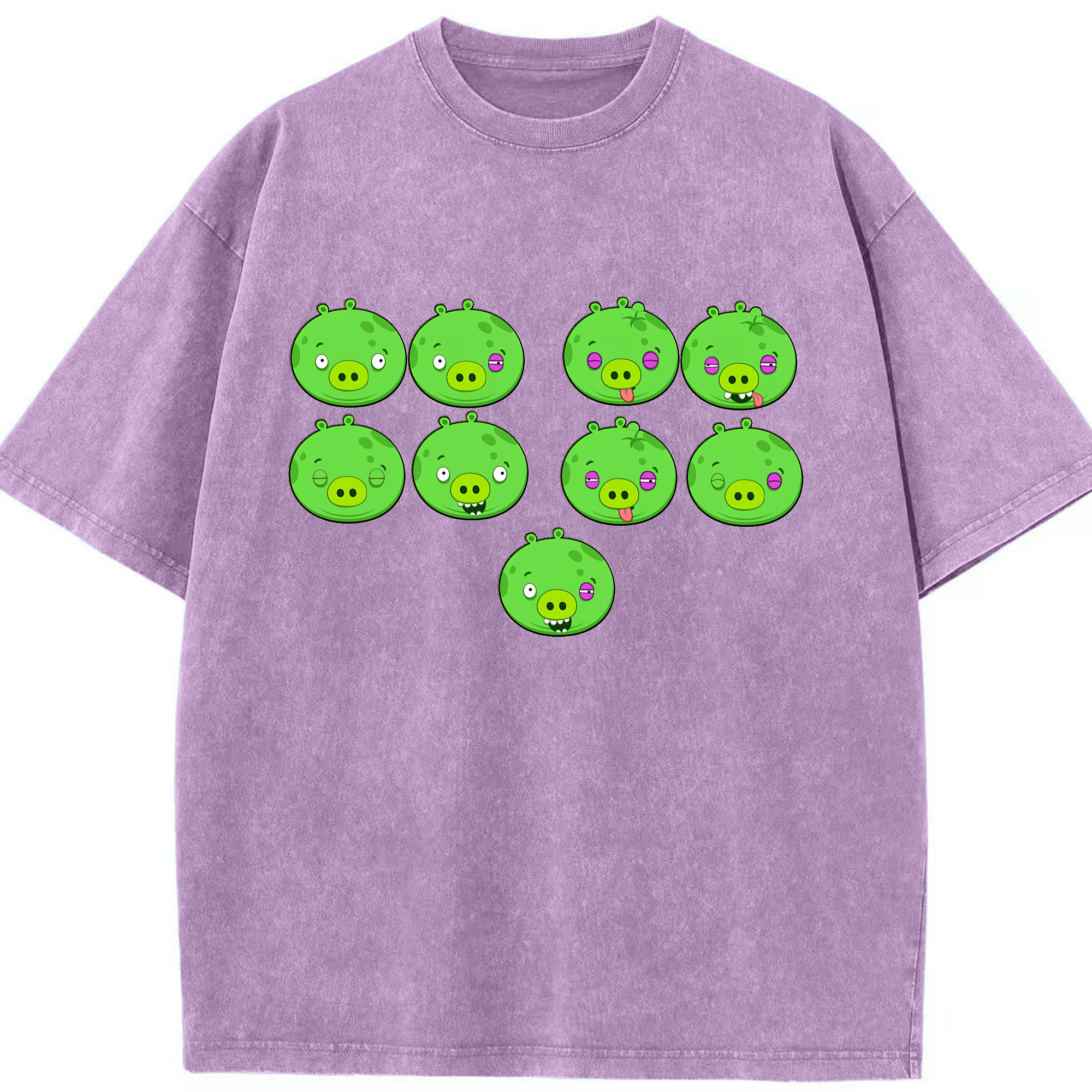 （画像用） Angry Birds アングリーバード 綿100% ヴィンテージ風 半袖Tシャツ（フロントプリント）