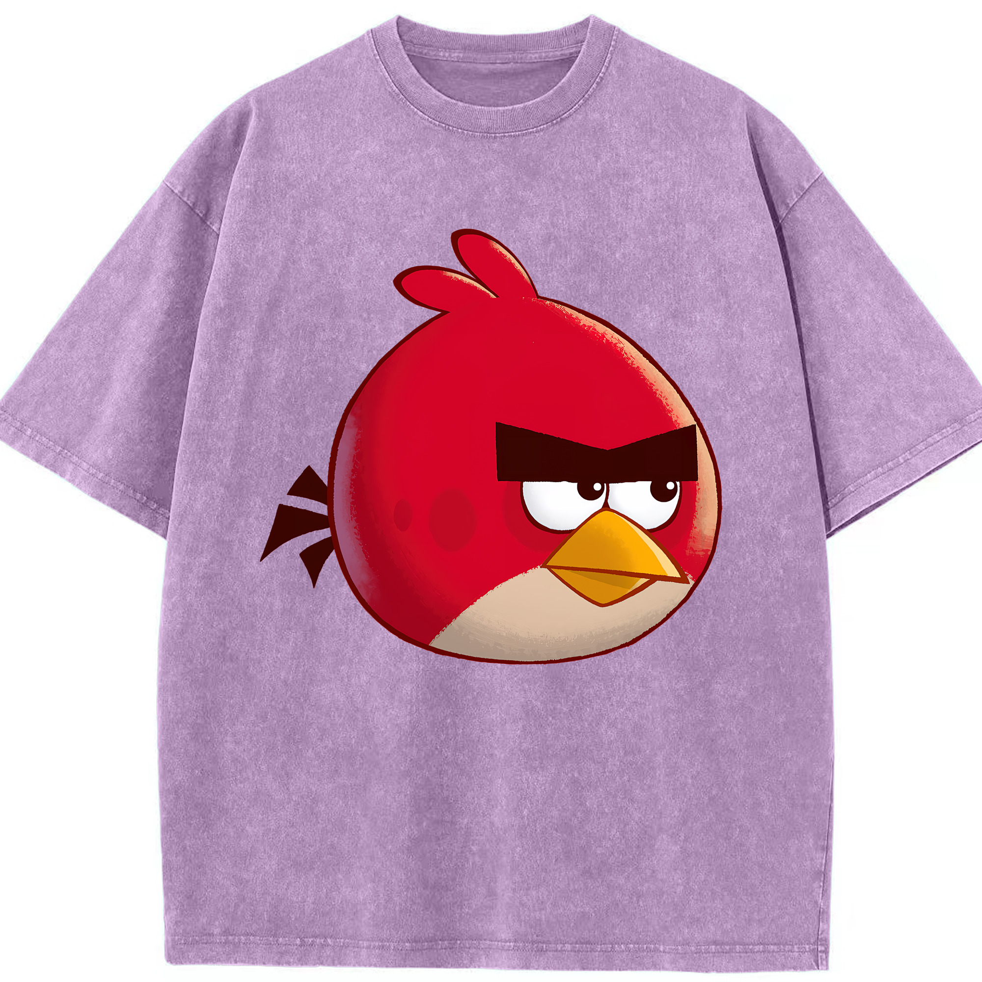 （画像用） Angry Birds アングリーバード 綿100% ヴィンテージ風 半袖Tシャツ（フロントプリント）