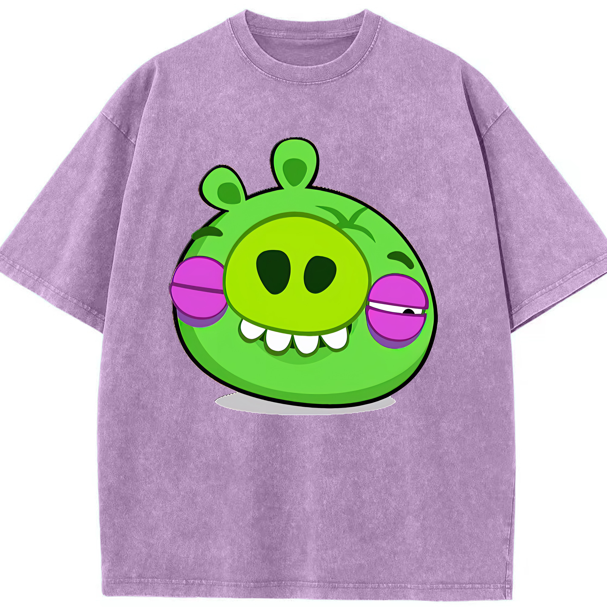 （画像用） Angry Birds アングリーバード 綿100% ヴィンテージ風 半袖Tシャツ（フロントプリント）