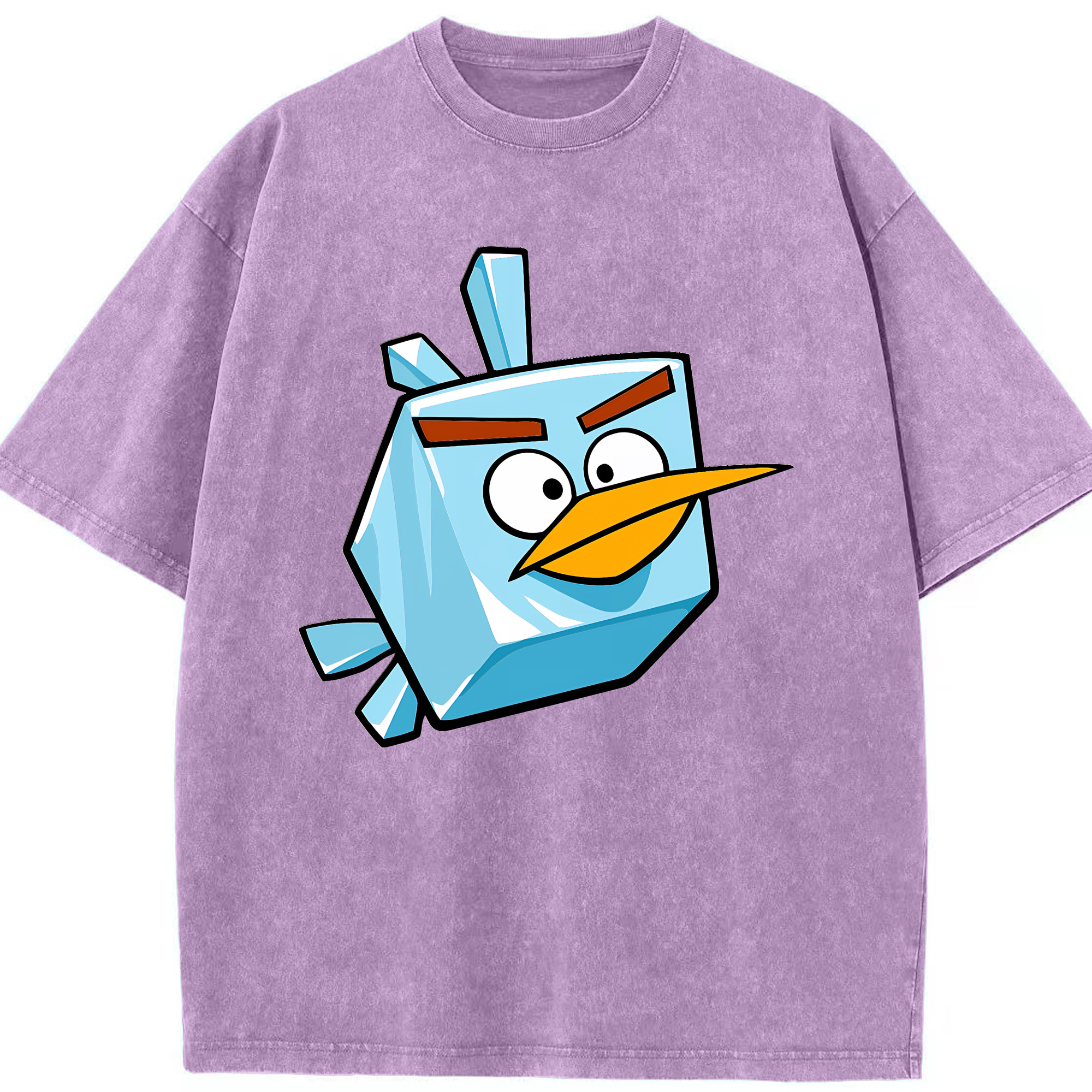 （画像用） Angry Birds アングリーバード 綿100% ヴィンテージ風 半袖Tシャツ（フロントプリント）