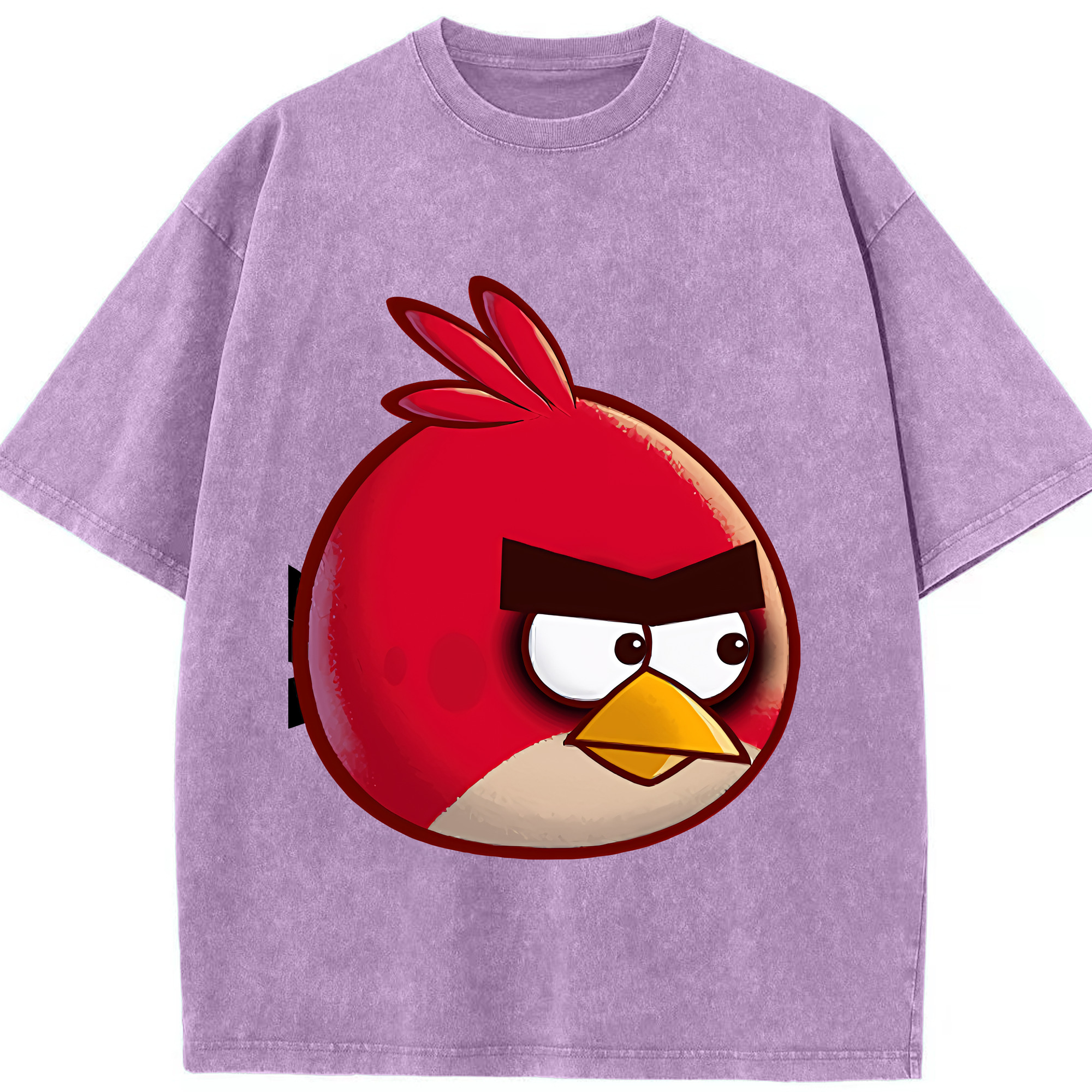 （画像用） Angry Birds アングリーバード 綿100% ヴィンテージ風 半袖Tシャツ（フロントプリント）