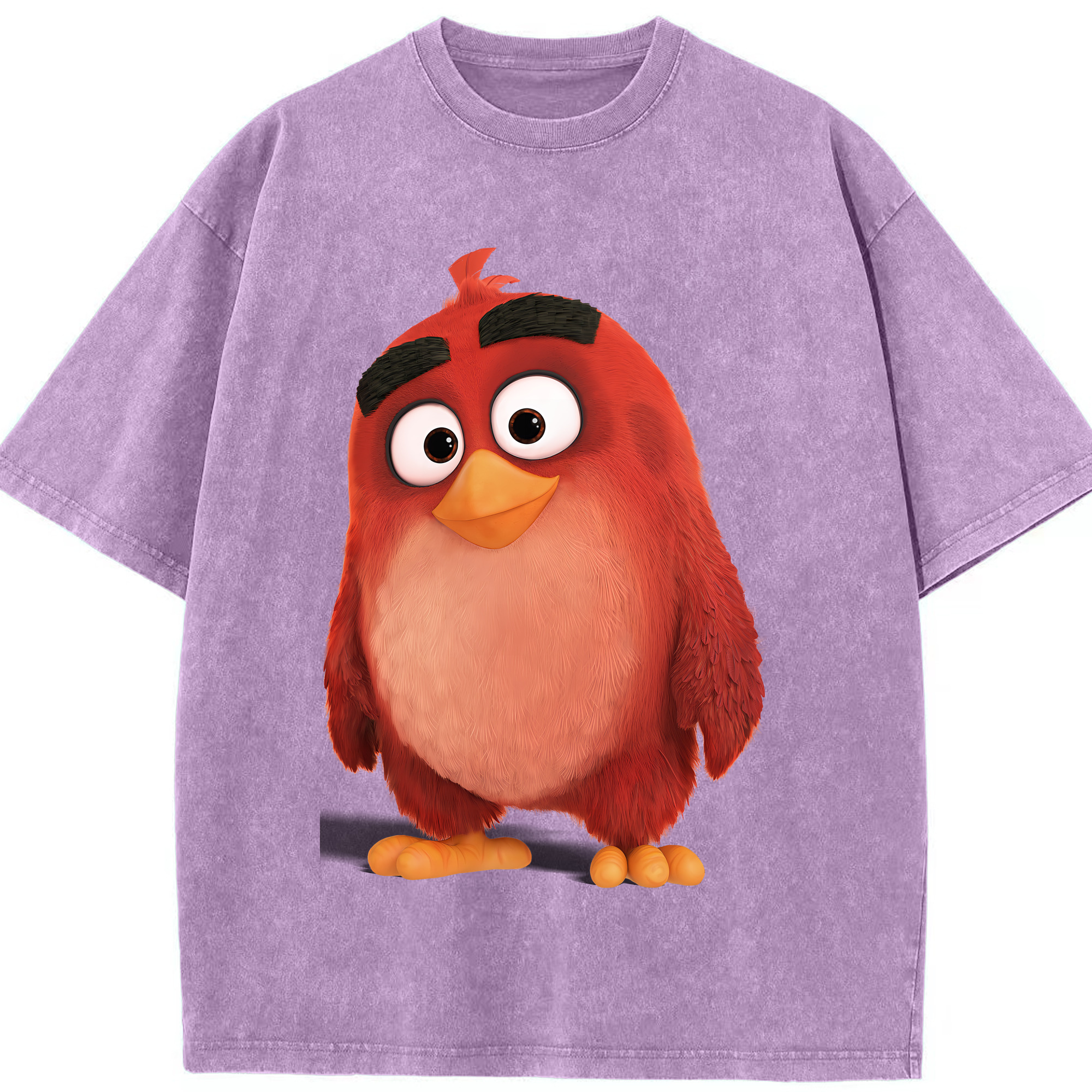 （画像用） Angry Birds アングリーバード 綿100% ヴィンテージ風 半袖Tシャツ（フロントプリント）