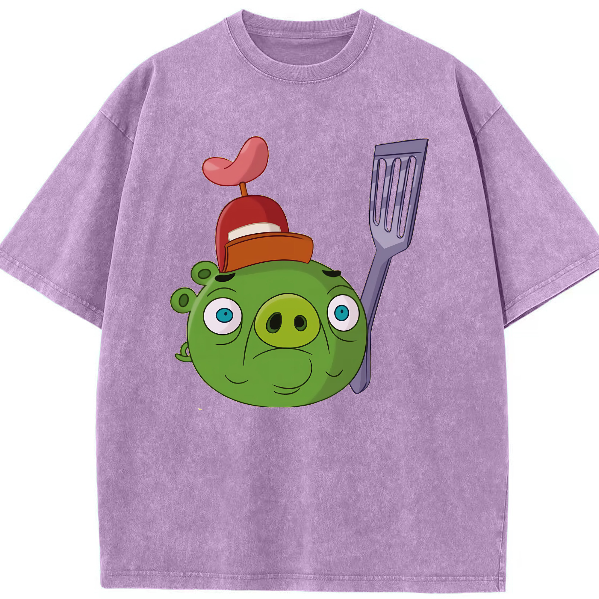 （画像用） Angry Birds アングリーバード 綿100% ヴィンテージ風 半袖Tシャツ（フロントプリント）
