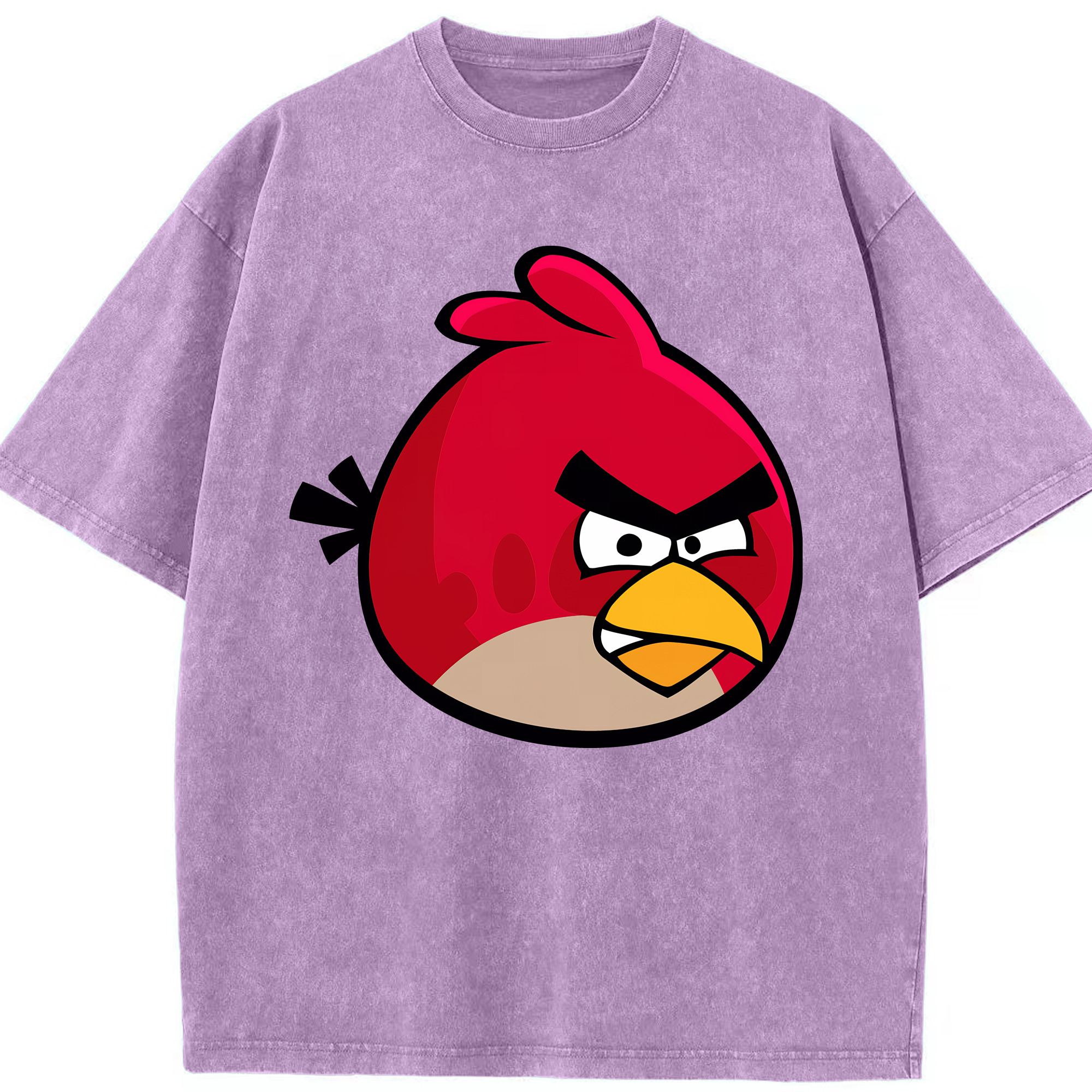 （画像用） Angry Birds アングリーバード 綿100% ヴィンテージ風 半袖Tシャツ（フロントプリント）