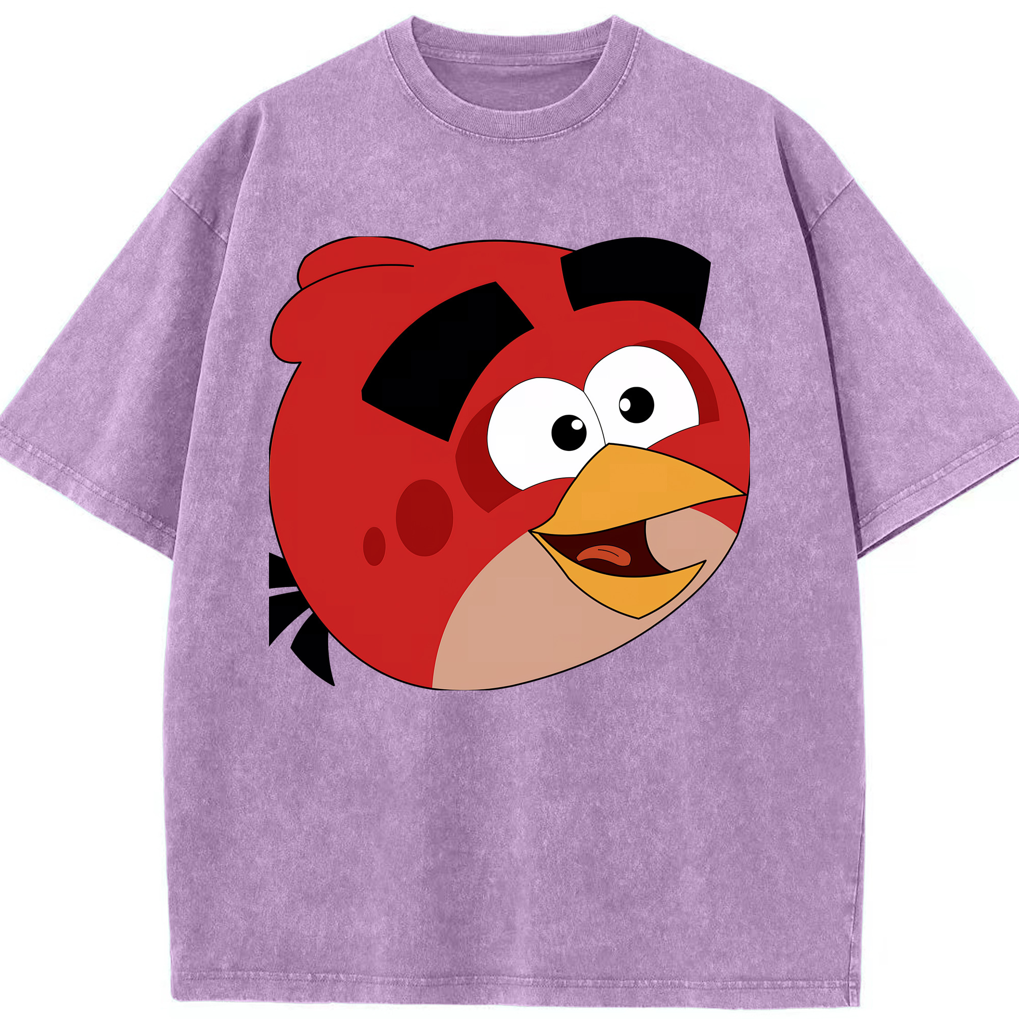 （画像用） Angry Birds アングリーバード 綿100% ヴィンテージ風 半袖Tシャツ（フロントプリント）