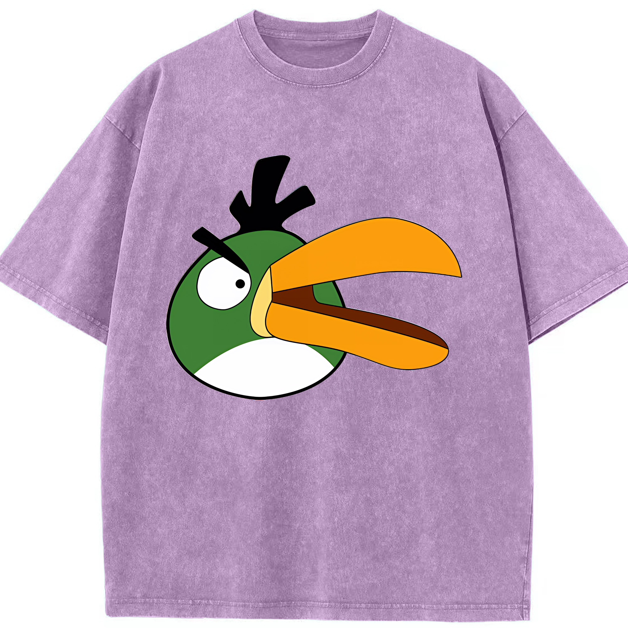 （画像用） Angry Birds アングリーバード 綿100% ヴィンテージ風 半袖Tシャツ（フロントプリント）