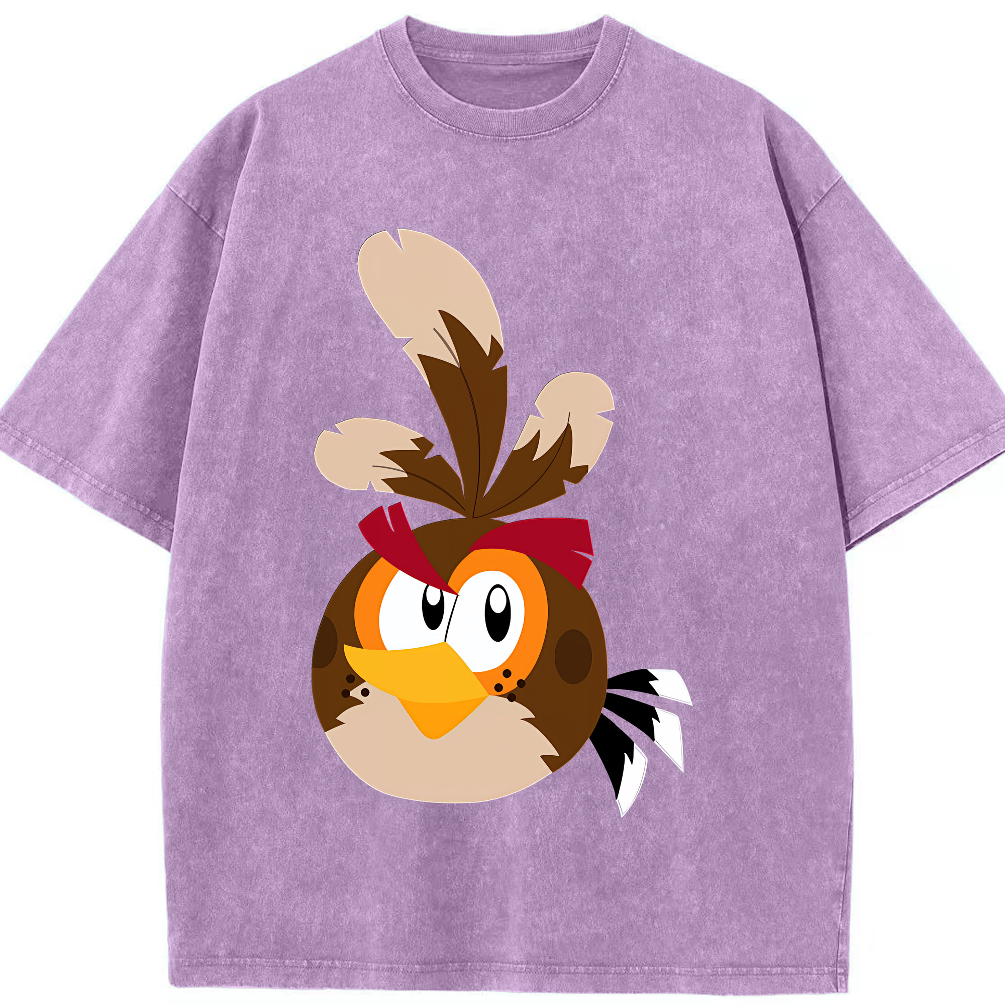 （画像用） Angry Birds アングリーバード 綿100% ヴィンテージ風 半袖Tシャツ（フロントプリント）