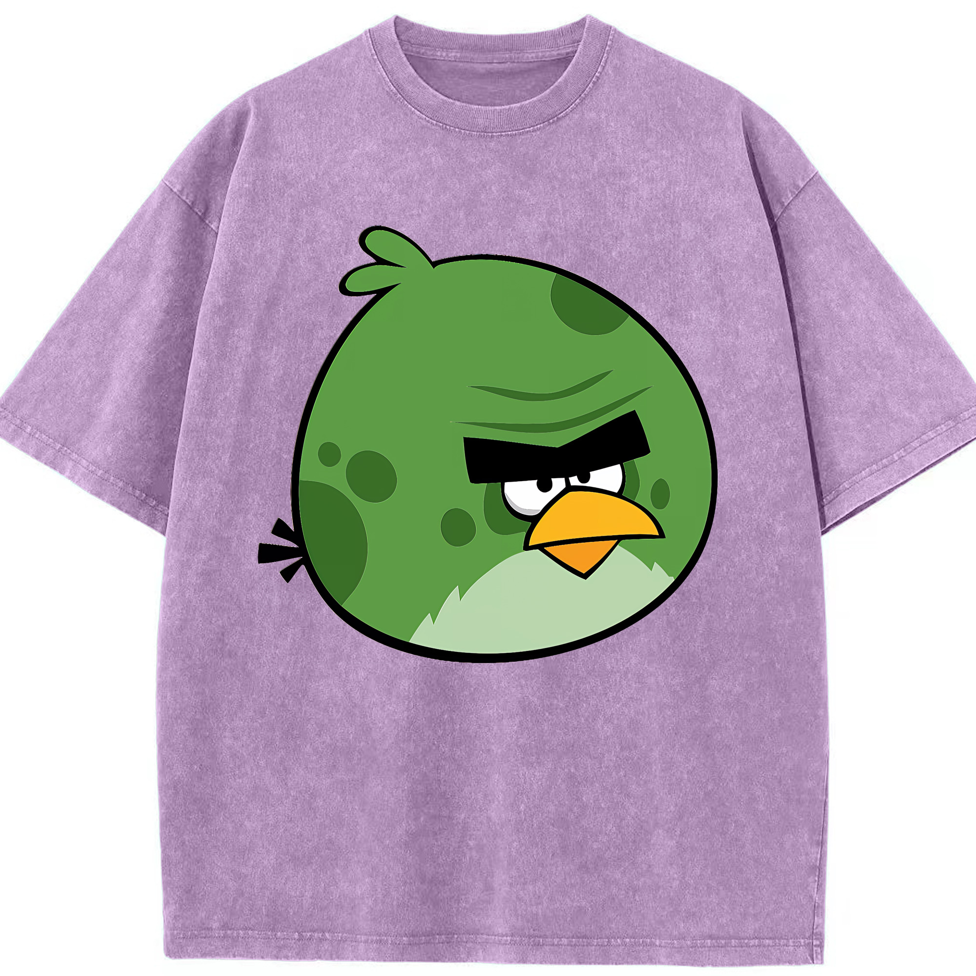 （画像用） Angry Birds アングリーバード 綿100% ヴィンテージ風 半袖Tシャツ（フロントプリント）