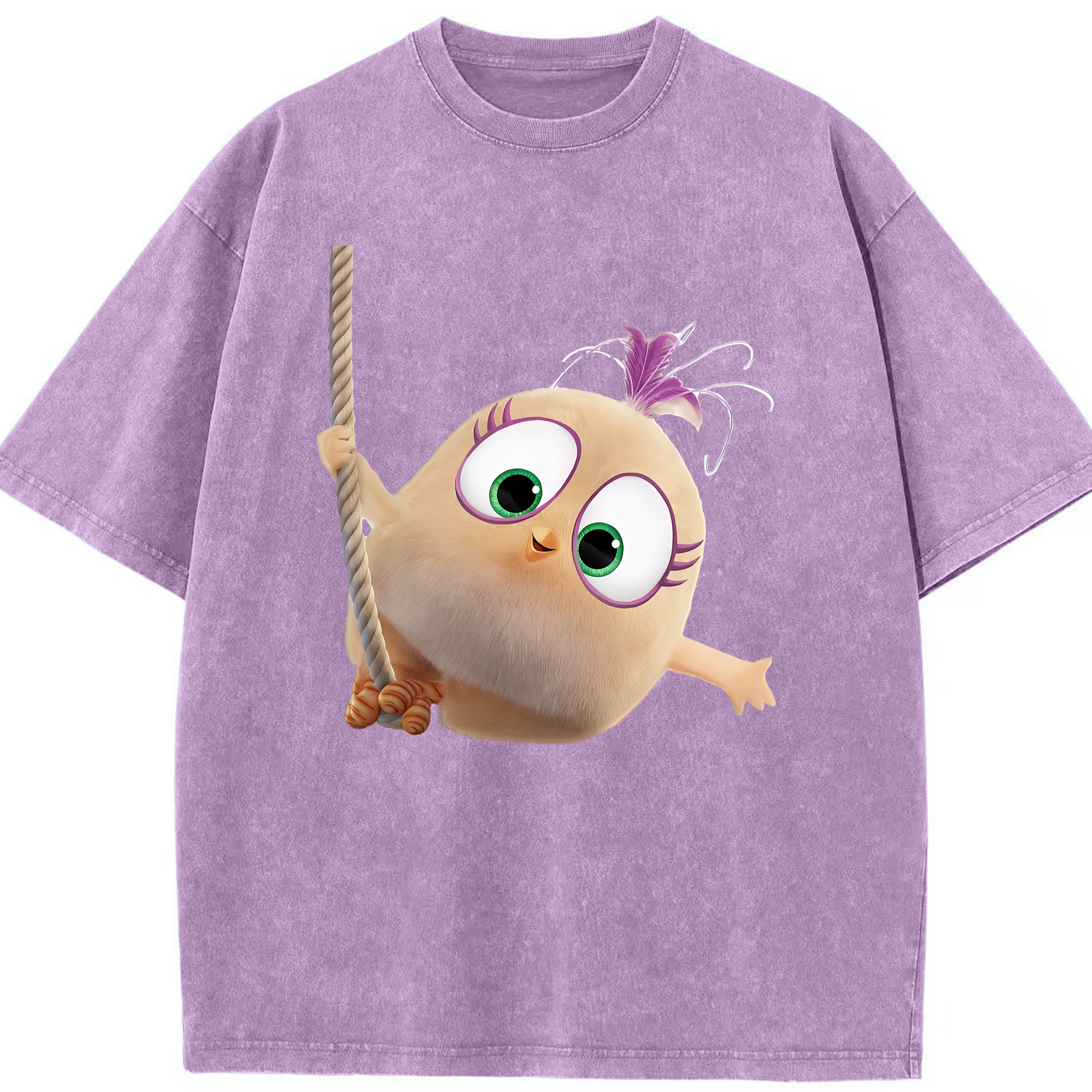 （画像用） Angry Birds アングリーバード 綿100% ヴィンテージ風 半袖Tシャツ（フロントプリント）