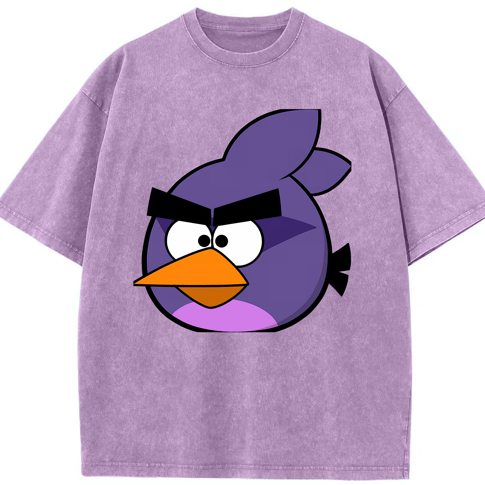 （画像用） Angry Birds アングリーバード 綿100% ヴィンテージ風 半袖Tシャツ（フロントプリント）