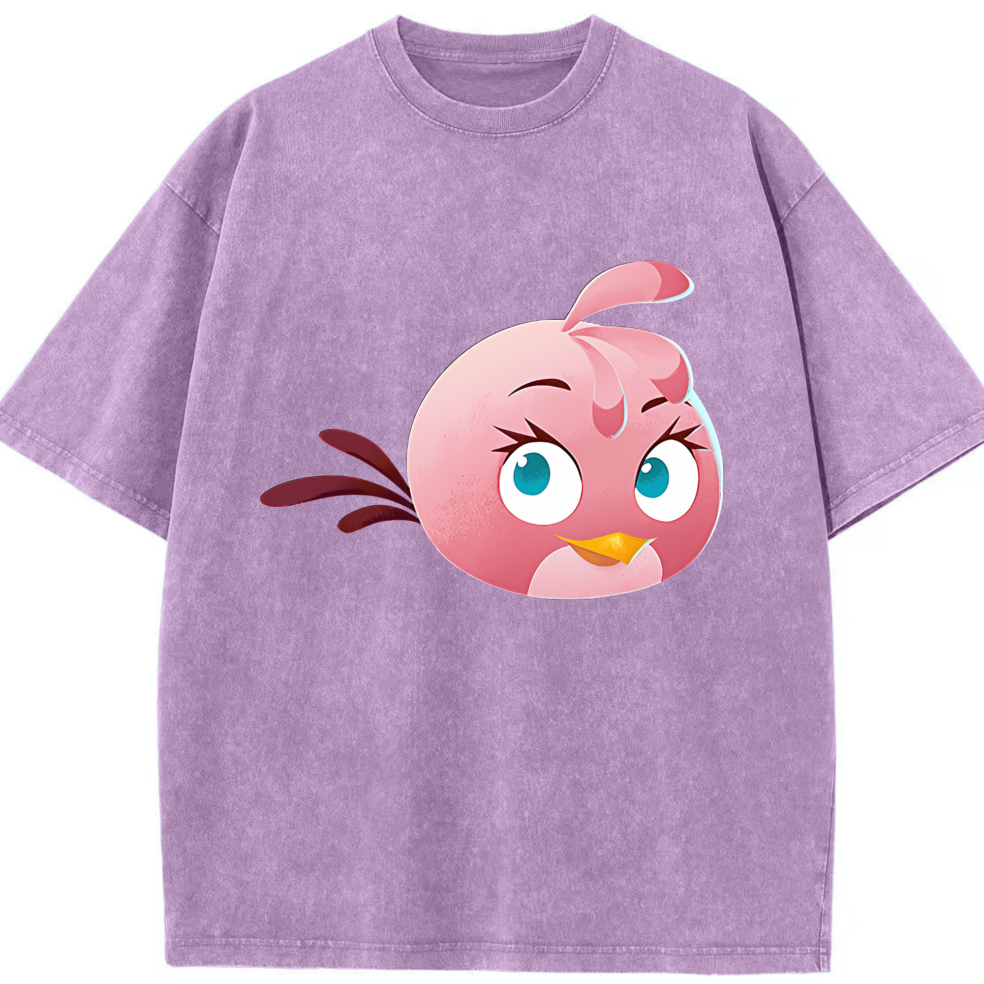 （画像用） Angry Birds アングリーバード 綿100% ヴィンテージ風 半袖Tシャツ（フロントプリント）