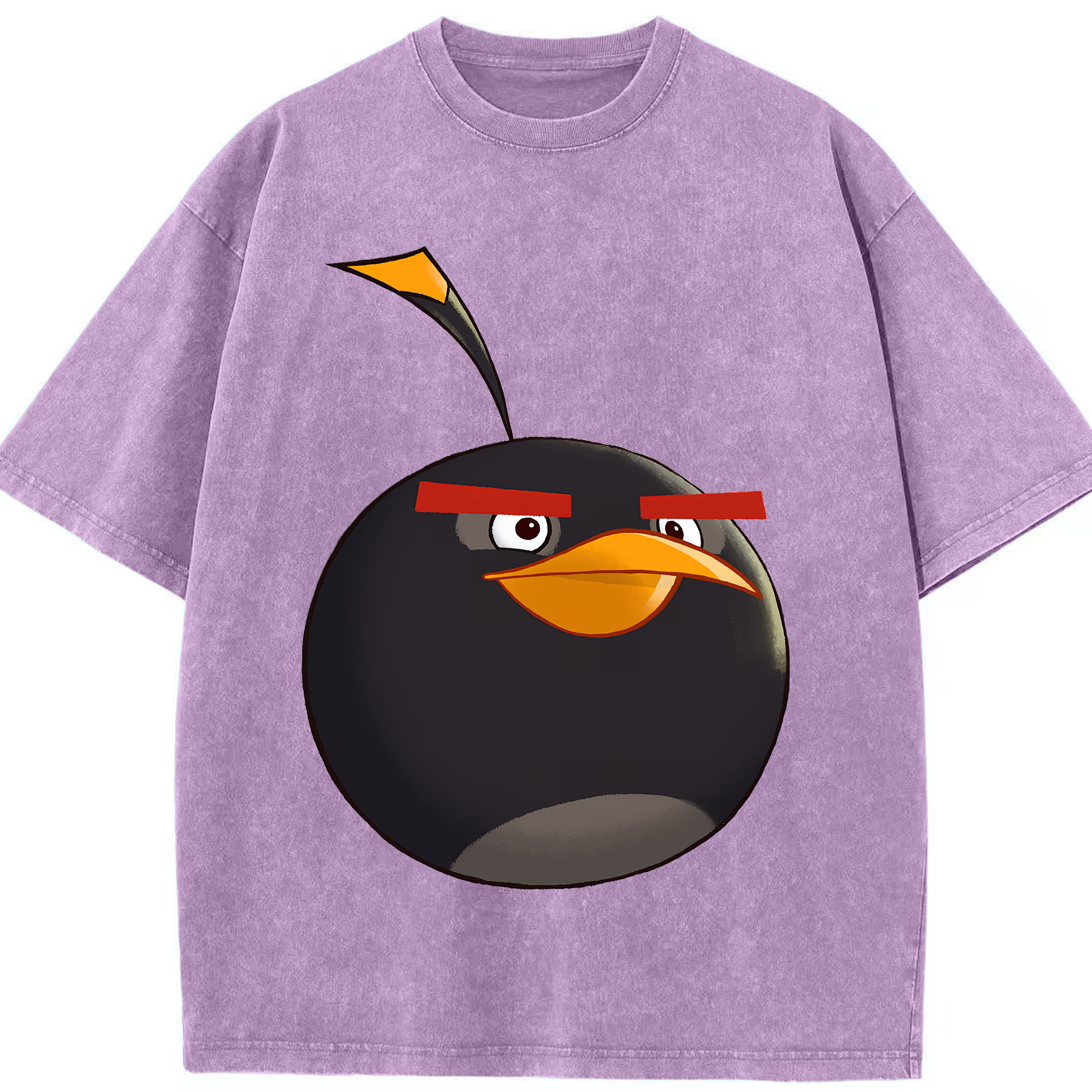 （画像用） Angry Birds アングリーバード 綿100% ヴィンテージ風 半袖Tシャツ（フロントプリント）