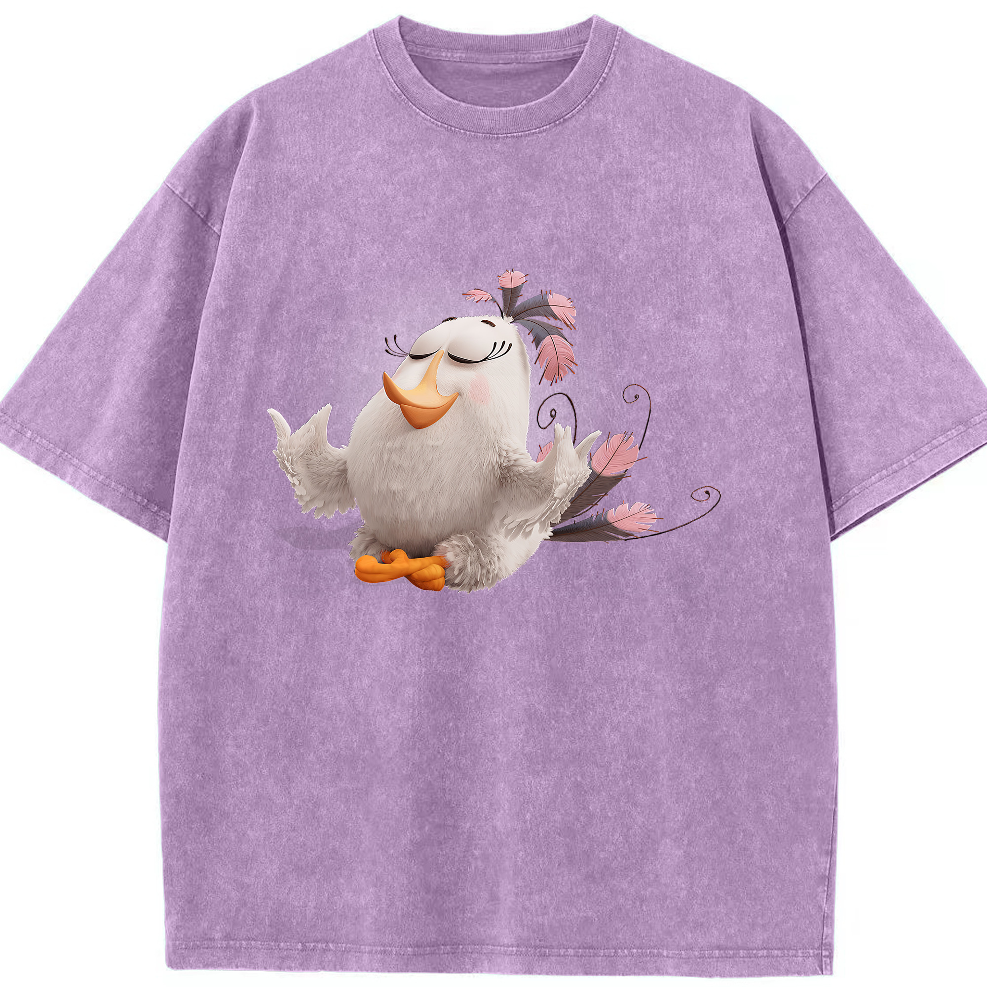 （画像用） Angry Birds アングリーバード 綿100% ヴィンテージ風 半袖Tシャツ（フロントプリント）