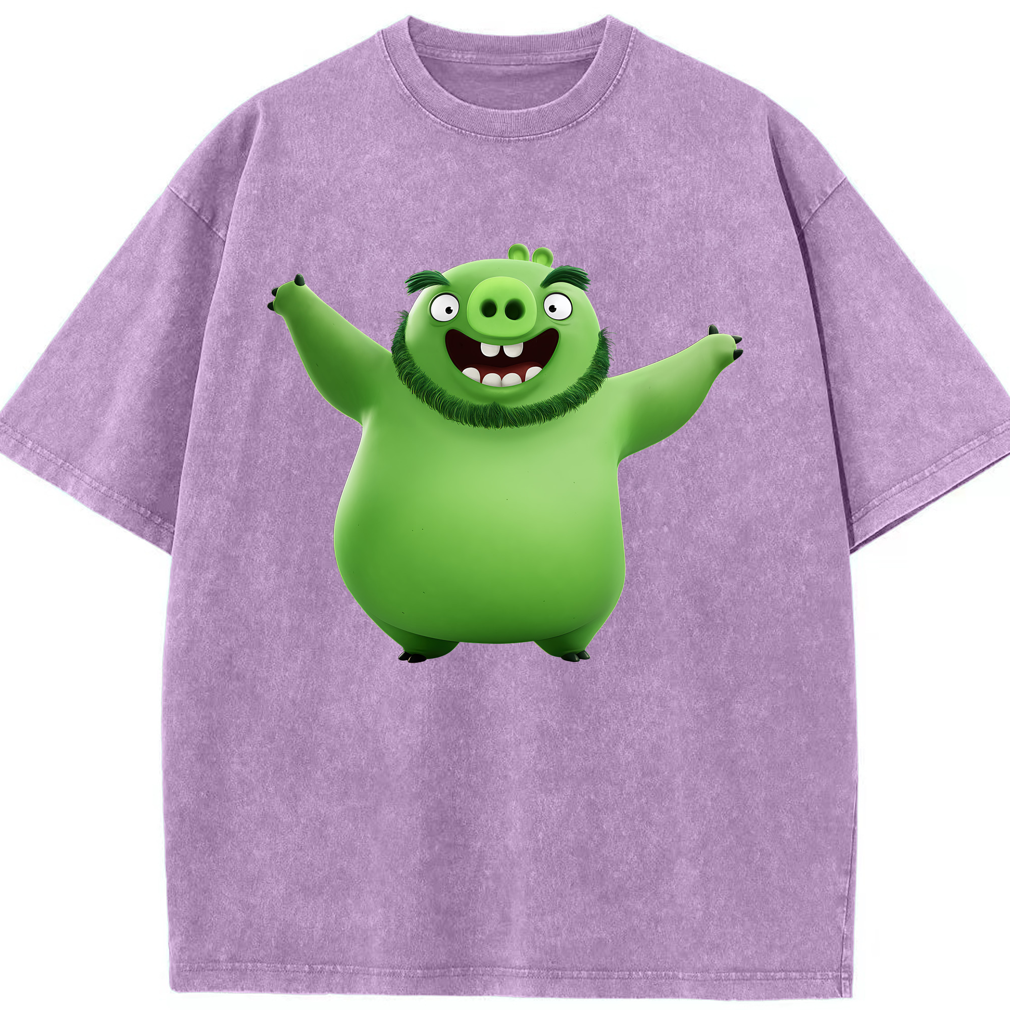 （画像用） Angry Birds アングリーバード 綿100% ヴィンテージ風 半袖Tシャツ（フロントプリント）