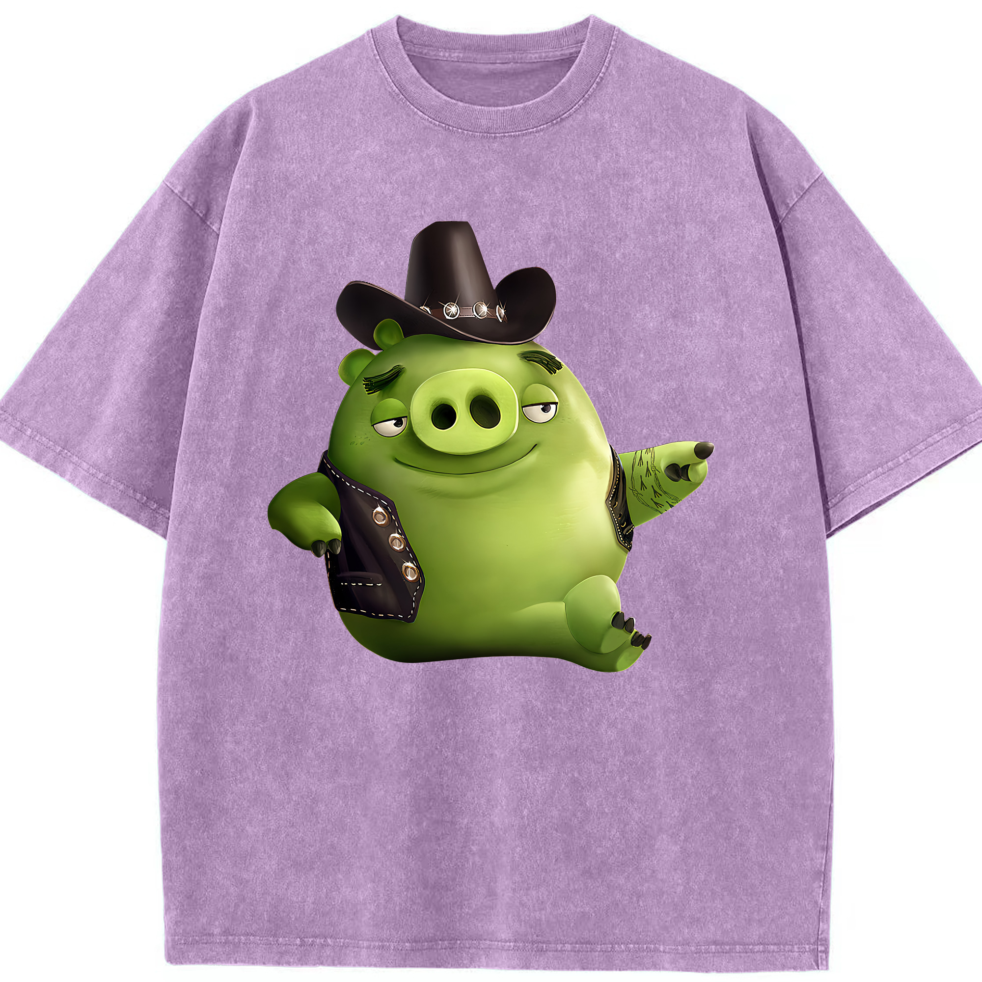 （画像用） Angry Birds アングリーバード 綿100% ヴィンテージ風 半袖Tシャツ（フロントプリント）
