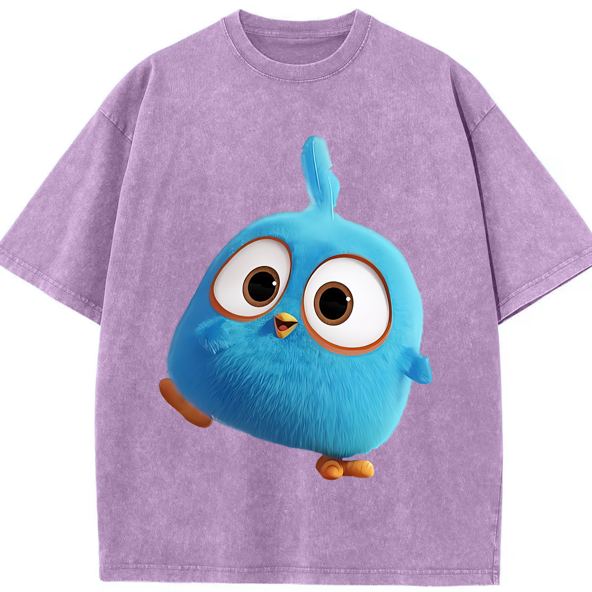 （画像用） Angry Birds アングリーバード 綿100% ヴィンテージ風 半袖Tシャツ（フロントプリント）