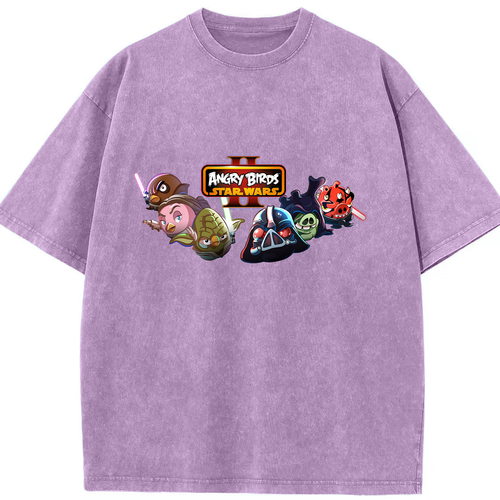 （画像用） Angry Birds アングリーバード 綿100% ヴィンテージ風 半袖Tシャツ（フロントプリント）