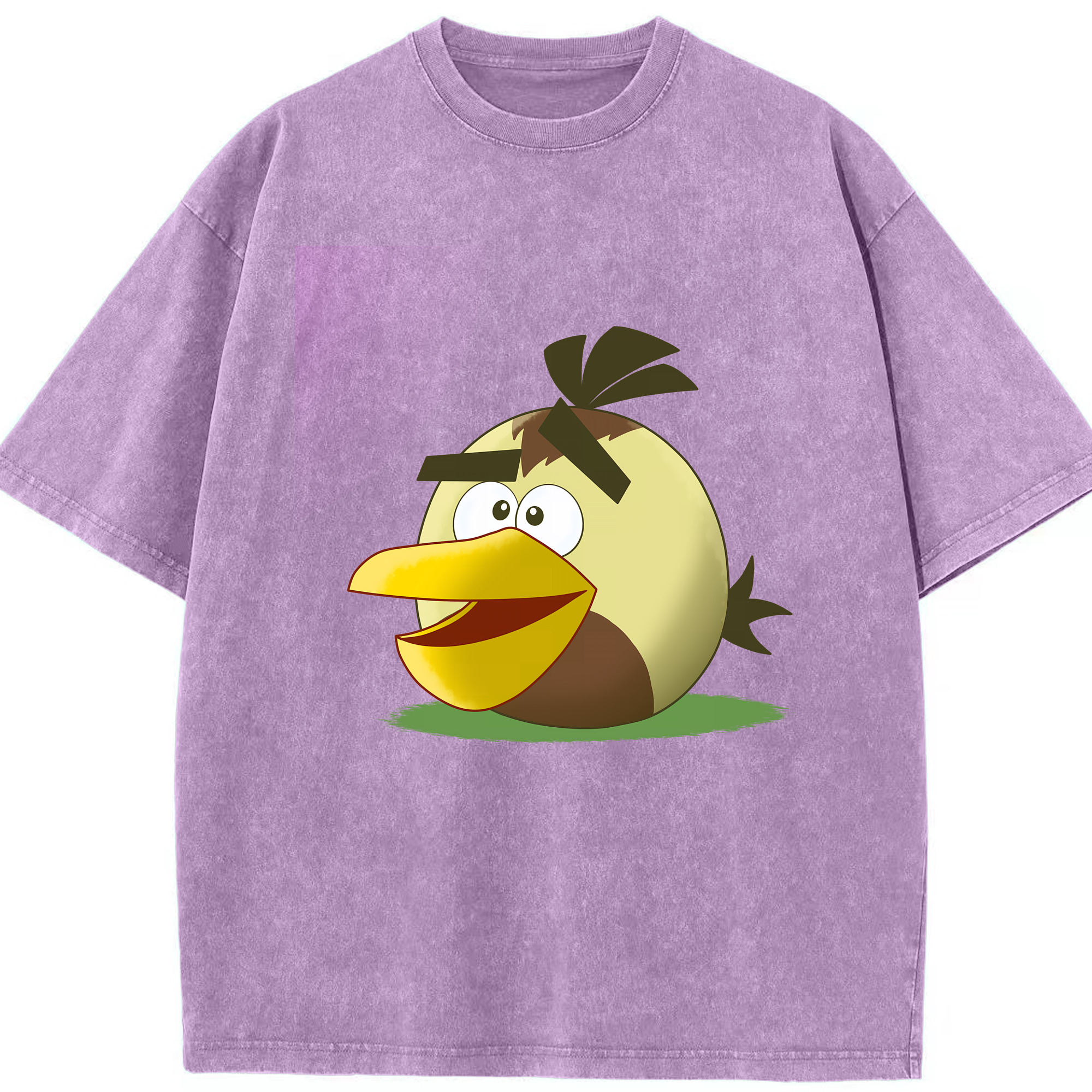 （画像用） Angry Birds アングリーバード 綿100% ヴィンテージ風 半袖Tシャツ（フロントプリント）