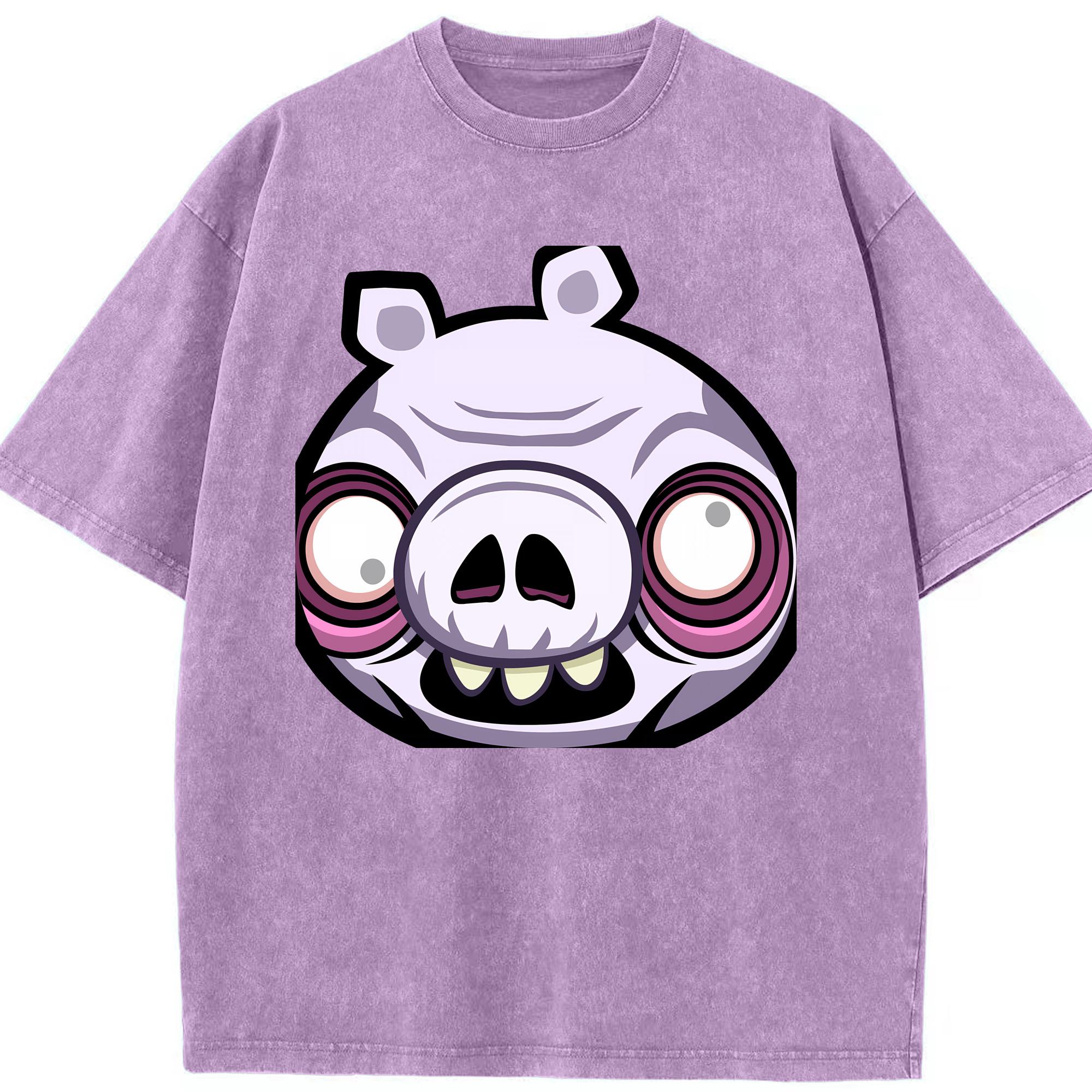 （画像用） Angry Birds アングリーバード 綿100% ヴィンテージ風 半袖Tシャツ（フロントプリント）