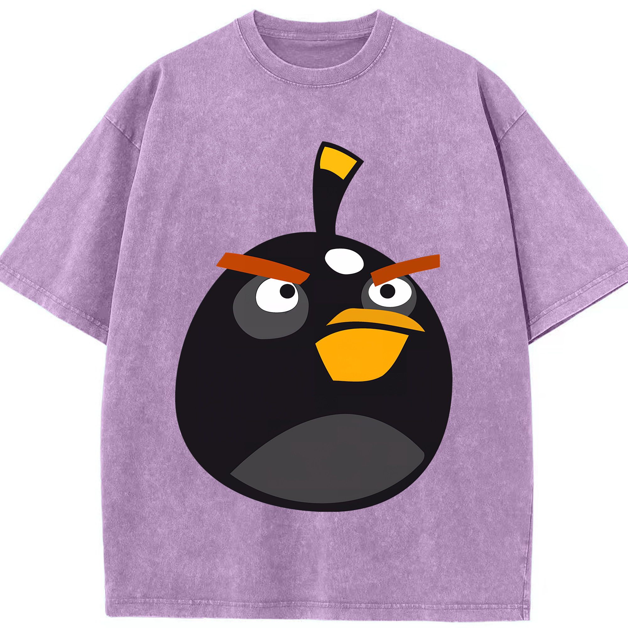 （画像用） Angry Birds アングリーバード 綿100% ヴィンテージ風 半袖Tシャツ（フロントプリント）