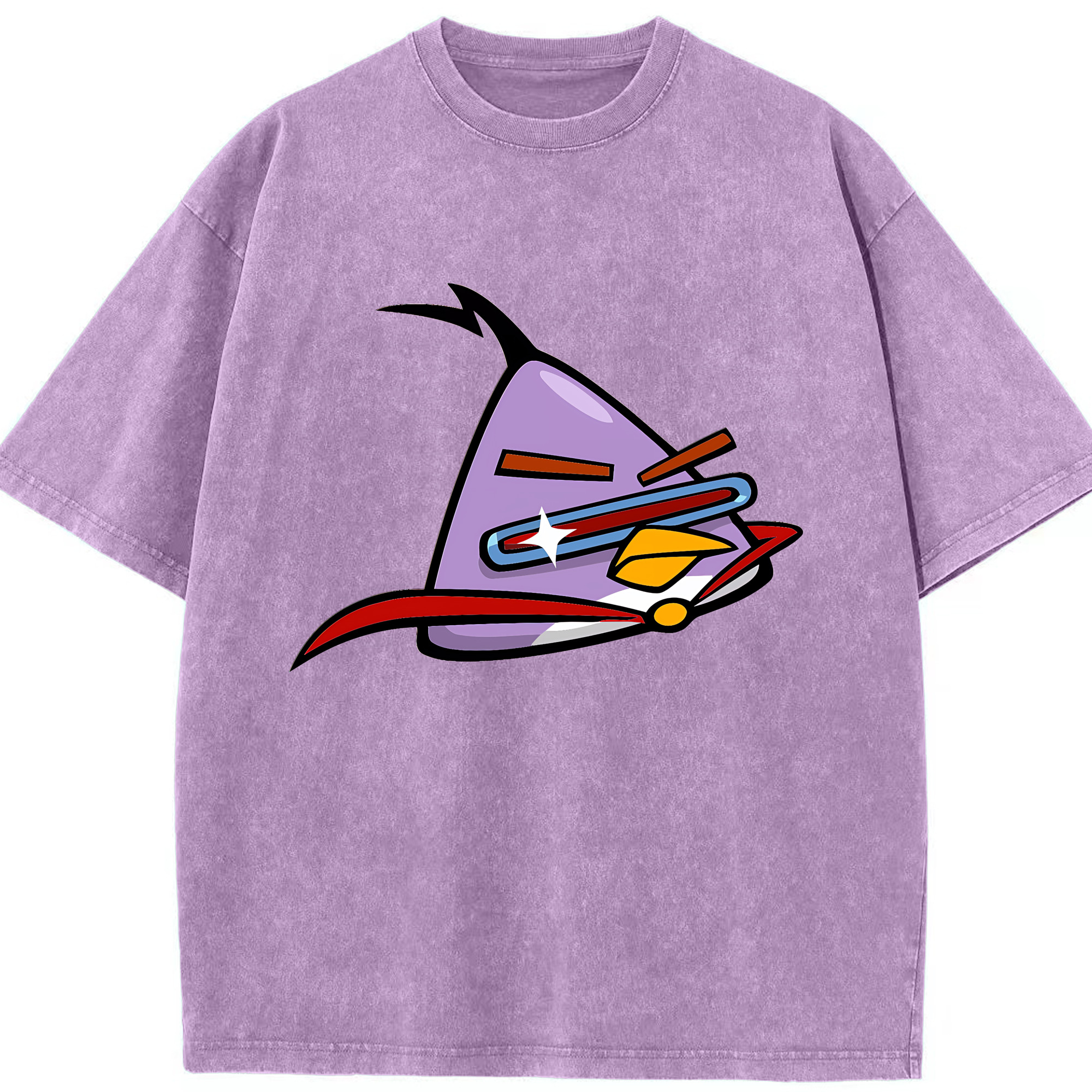 （画像用） Angry Birds アングリーバード 綿100% ヴィンテージ風 半袖Tシャツ（フロントプリント）