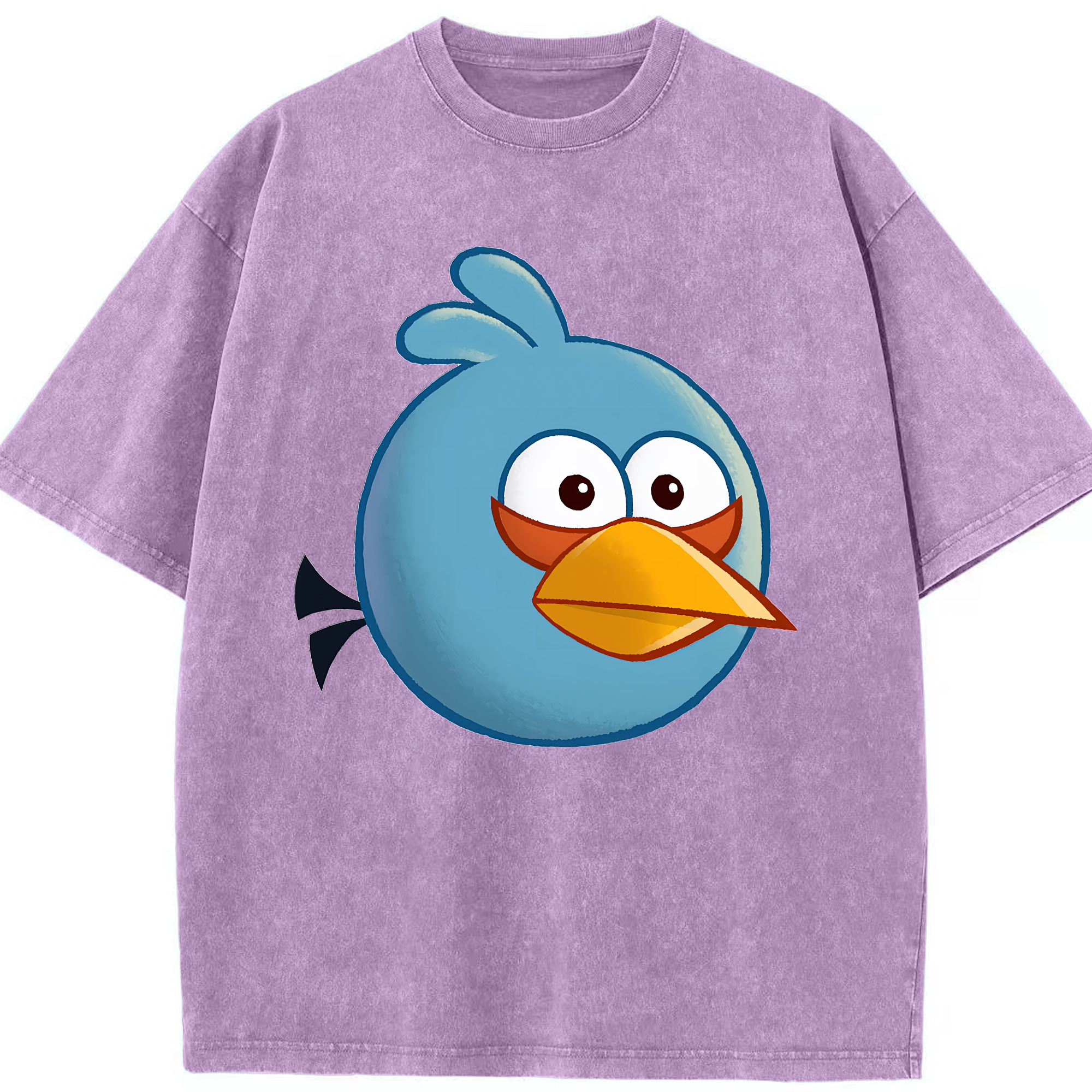 （画像用） Angry Birds アングリーバード 綿100% ヴィンテージ風 半袖Tシャツ（フロントプリント）